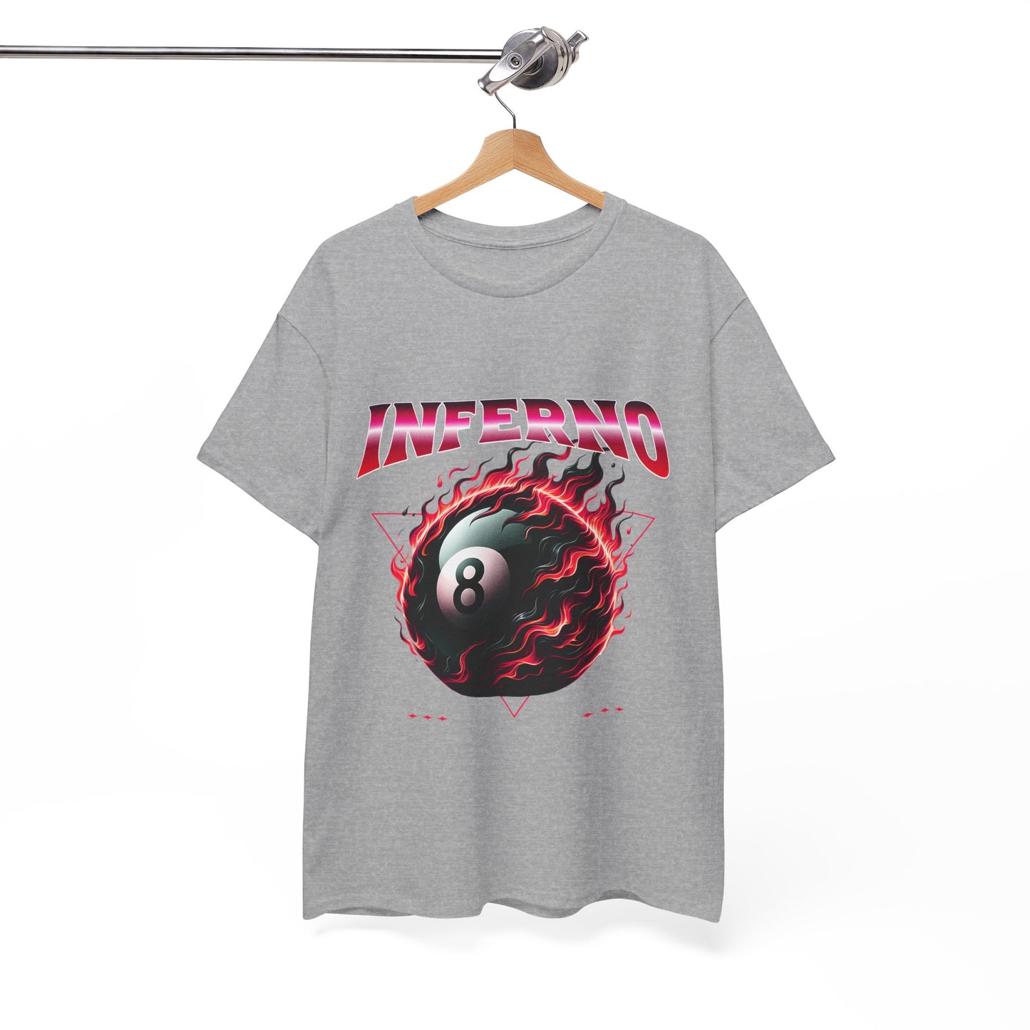 Inferno 8-Ball Design Unisex Heavy Cotton Tee