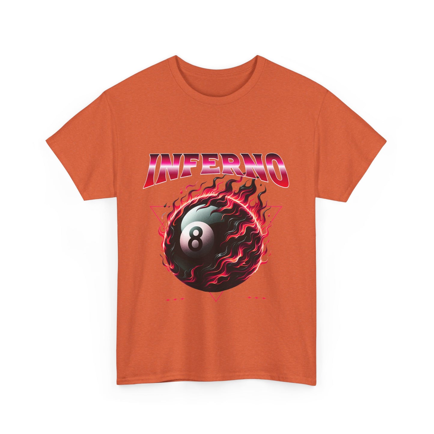 Inferno 8-Ball Design Unisex Heavy Cotton Tee