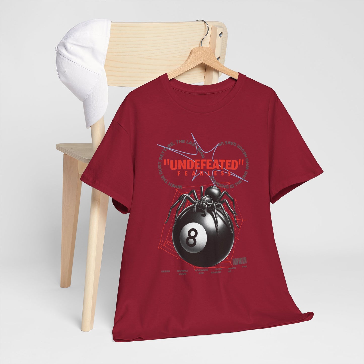 Undefeated Spider 8-Ball Unisex Heavy Cotton Tee