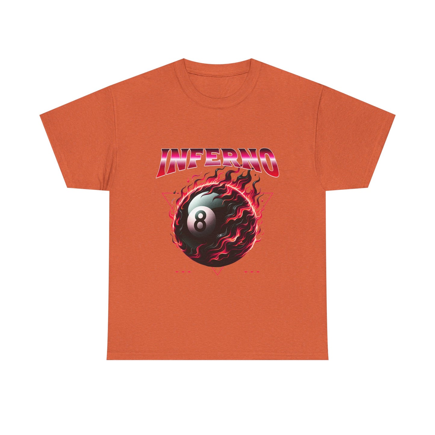Inferno 8-Ball Design Unisex Heavy Cotton Tee
