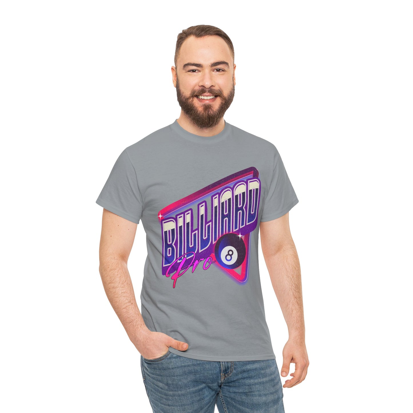 Billiard Pro 8-Ball Unisex Heavy Cotton Tee