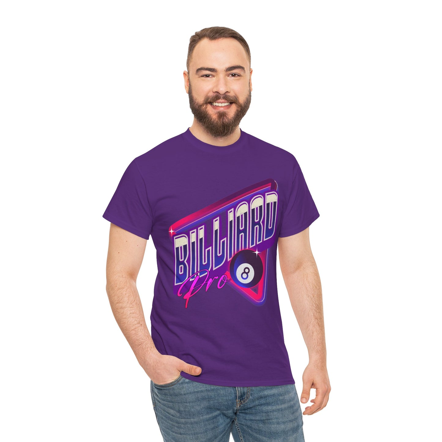 Billiard Pro 8-Ball Unisex Heavy Cotton Tee