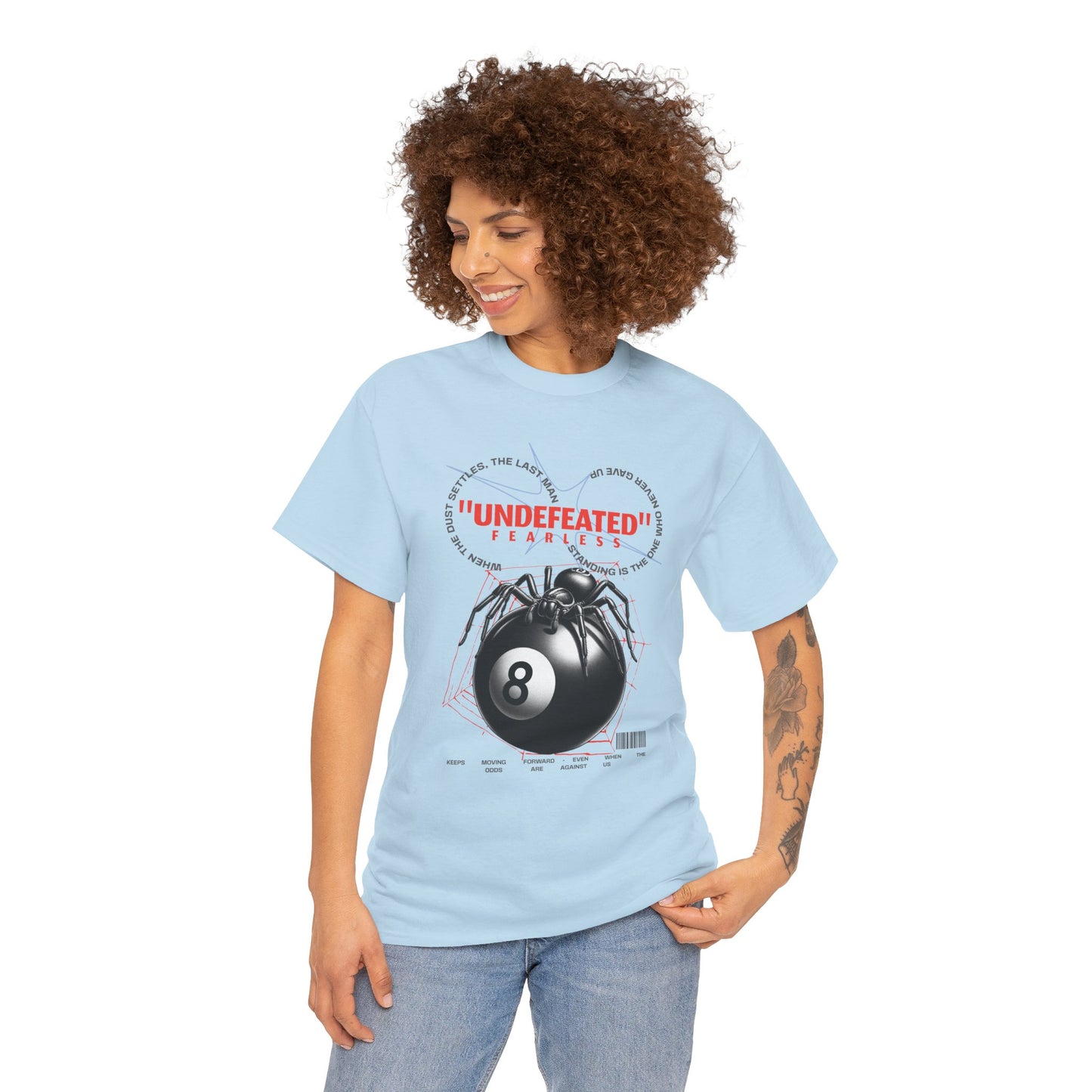 Undefeated Spider 8-Ball Unisex Heavy Cotton Tee