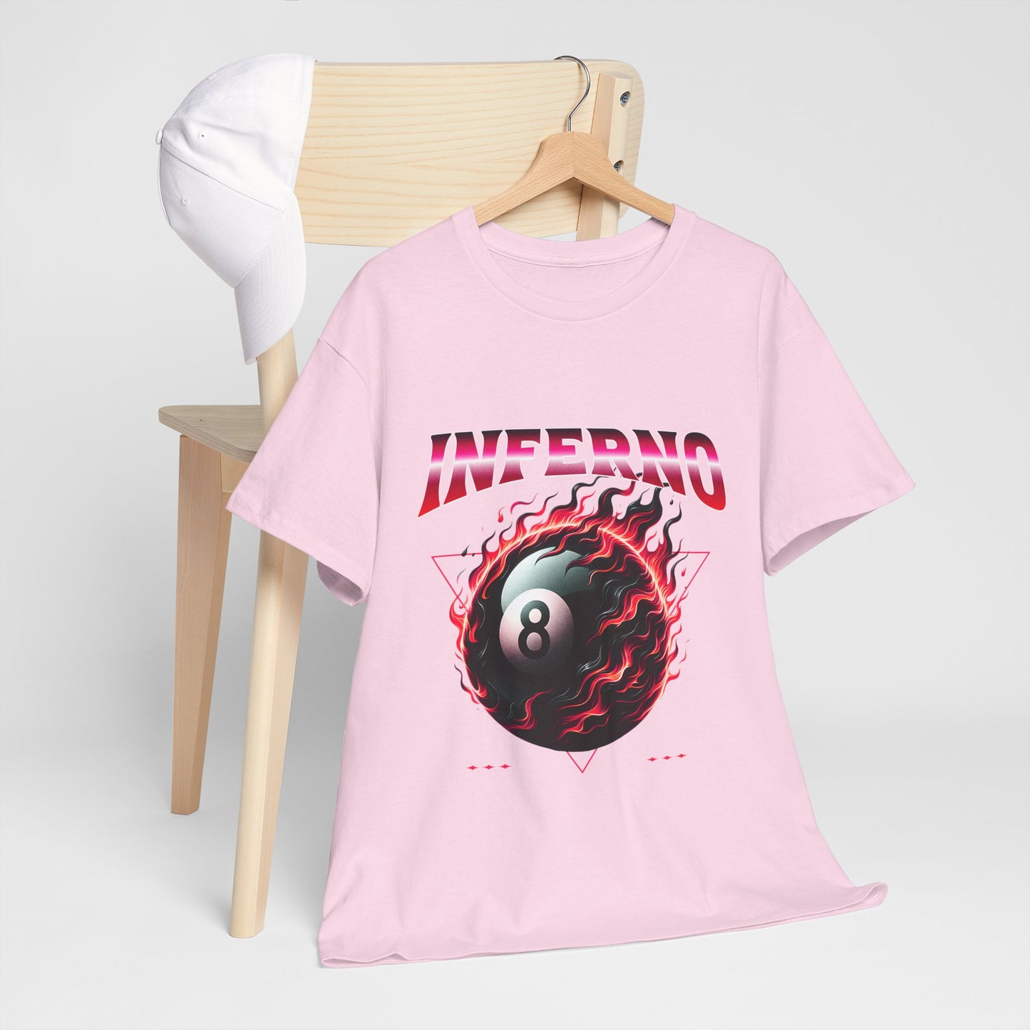 Inferno 8-Ball Design Unisex Heavy Cotton Tee