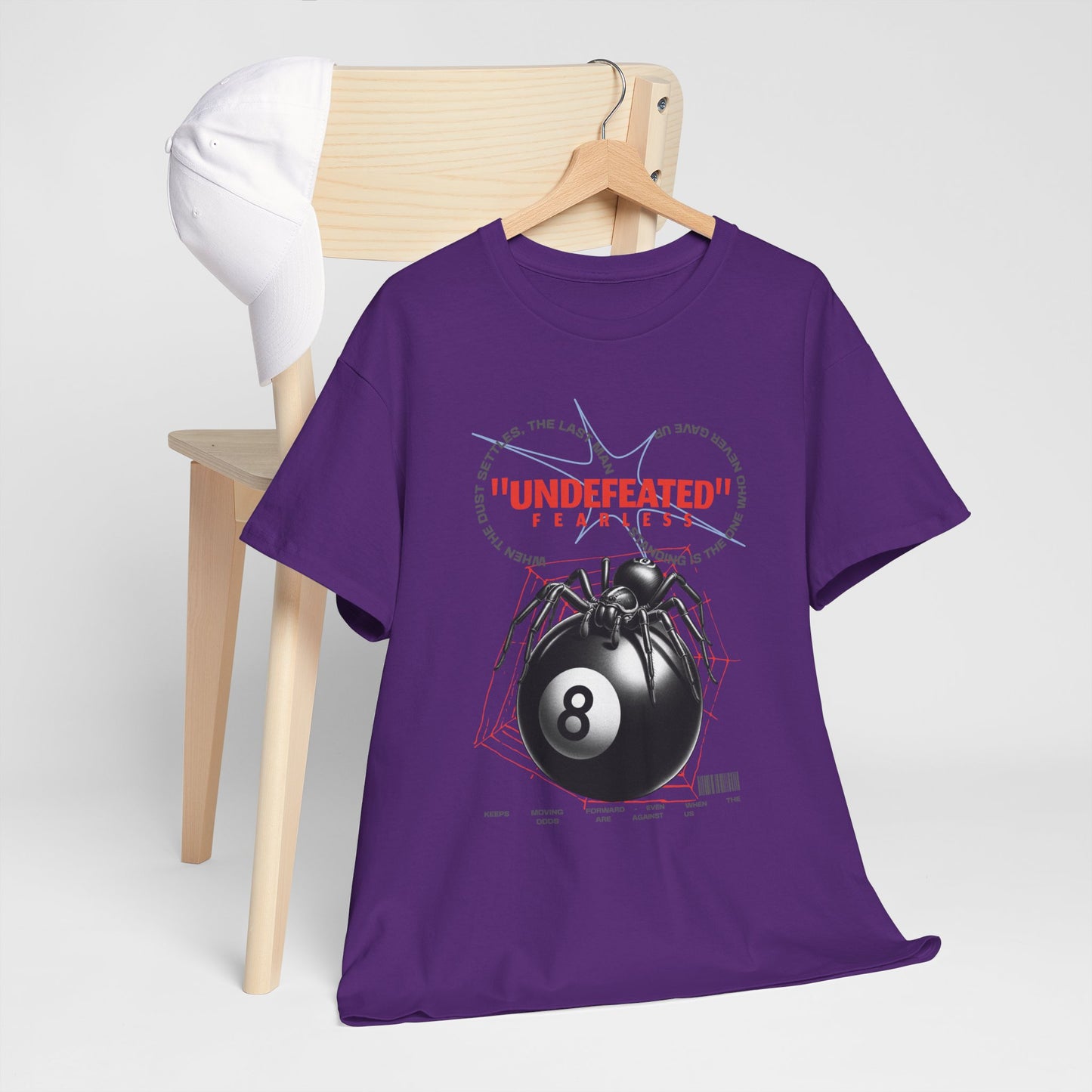 Undefeated Spider 8-Ball Unisex Heavy Cotton Tee