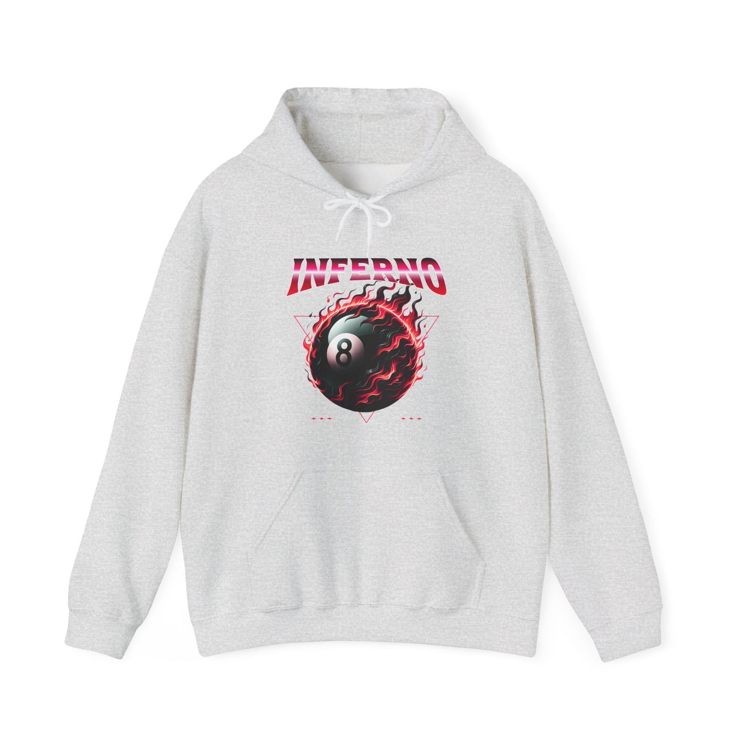 Inferno Eight Ball Unisex Hoodie - Cozy Streetwear Sweatshirt