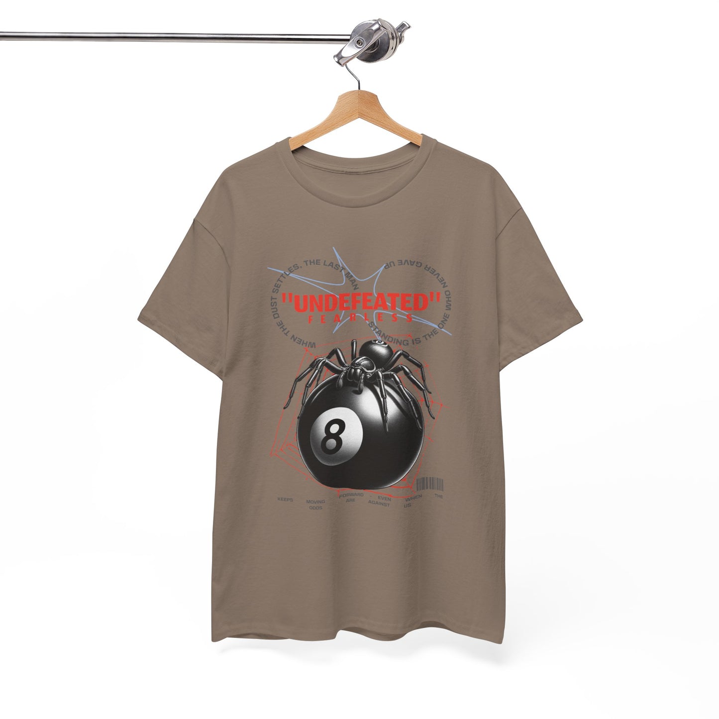 Undefeated Spider 8-Ball Unisex Heavy Cotton Tee