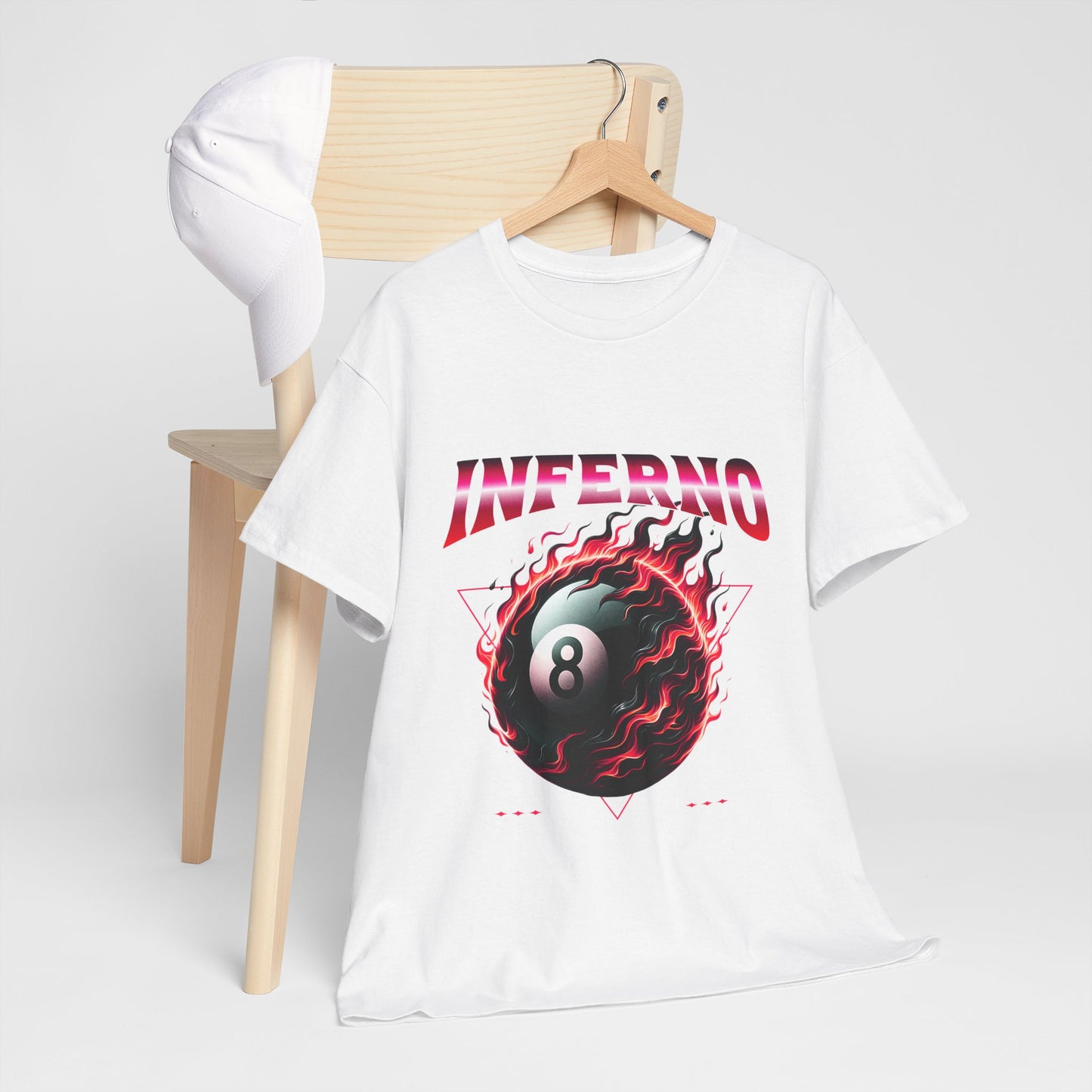 Inferno 8-Ball Design Unisex Heavy Cotton Tee