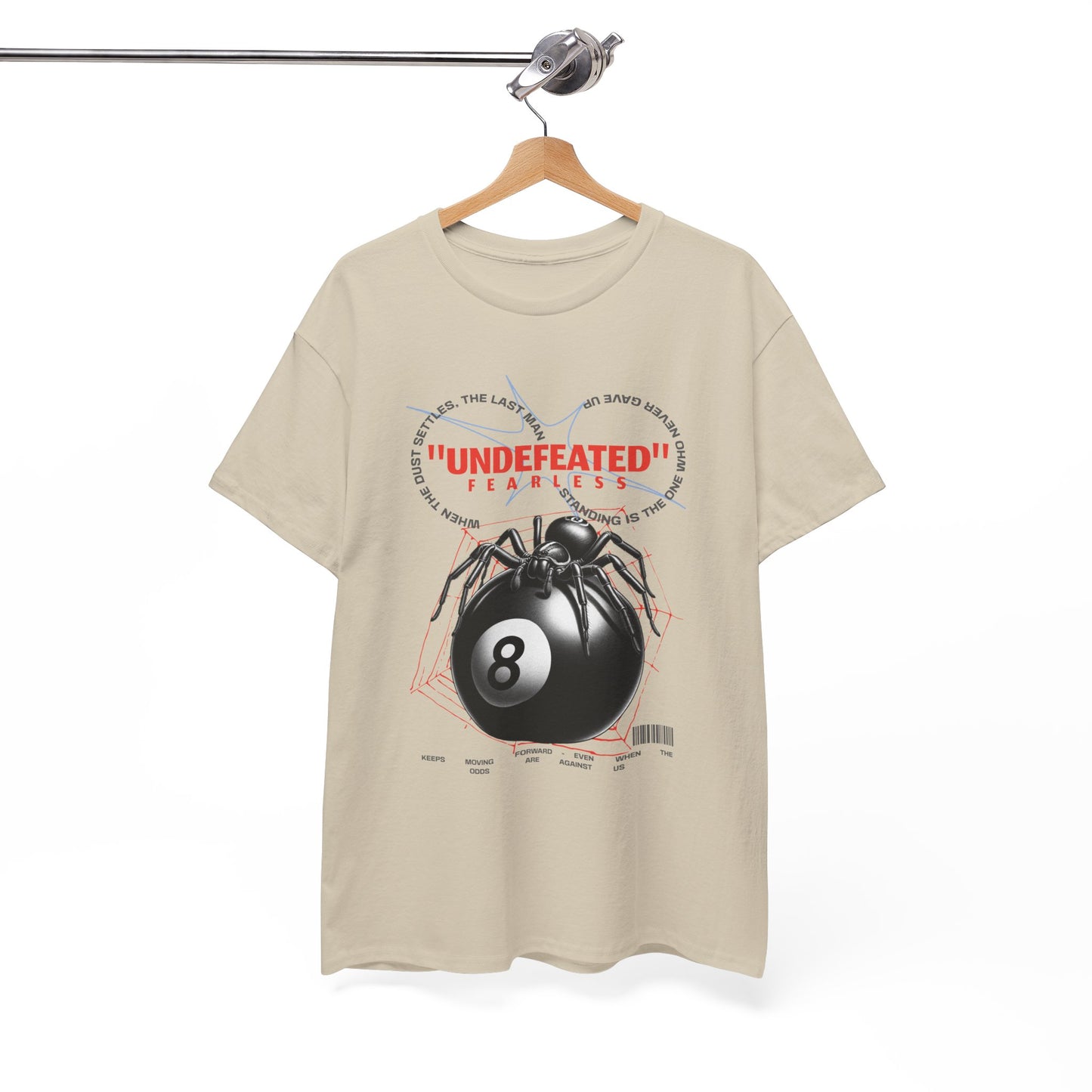 Undefeated Spider 8-Ball Unisex Heavy Cotton Tee