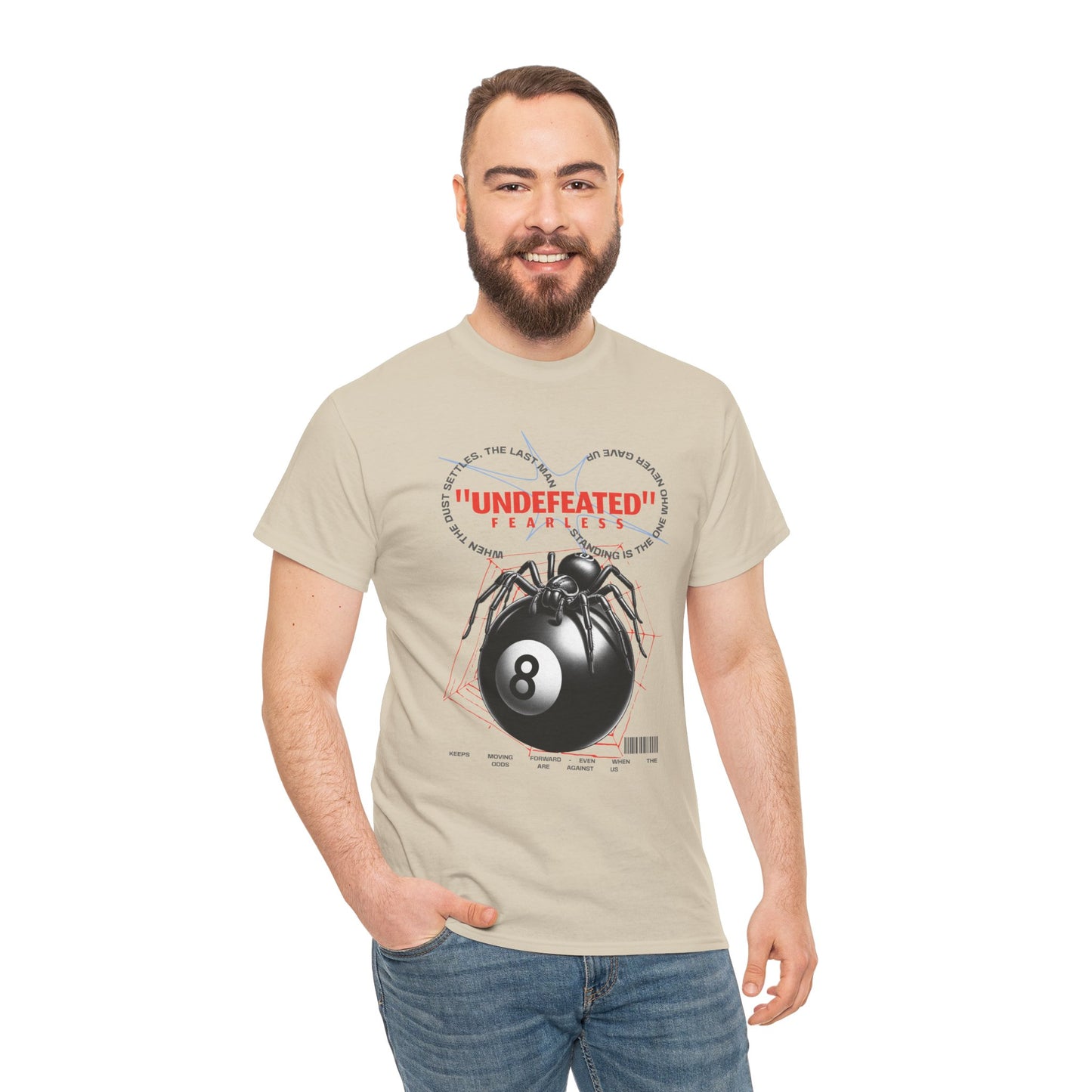 Undefeated Spider 8-Ball Unisex Heavy Cotton Tee