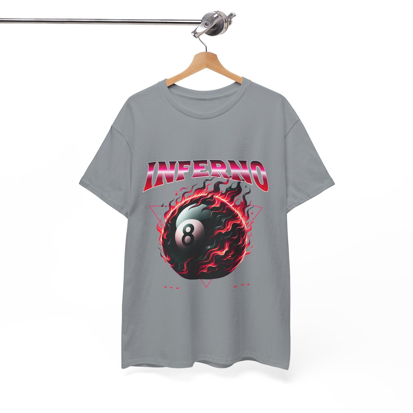 Inferno 8-Ball Design Unisex Heavy Cotton Tee