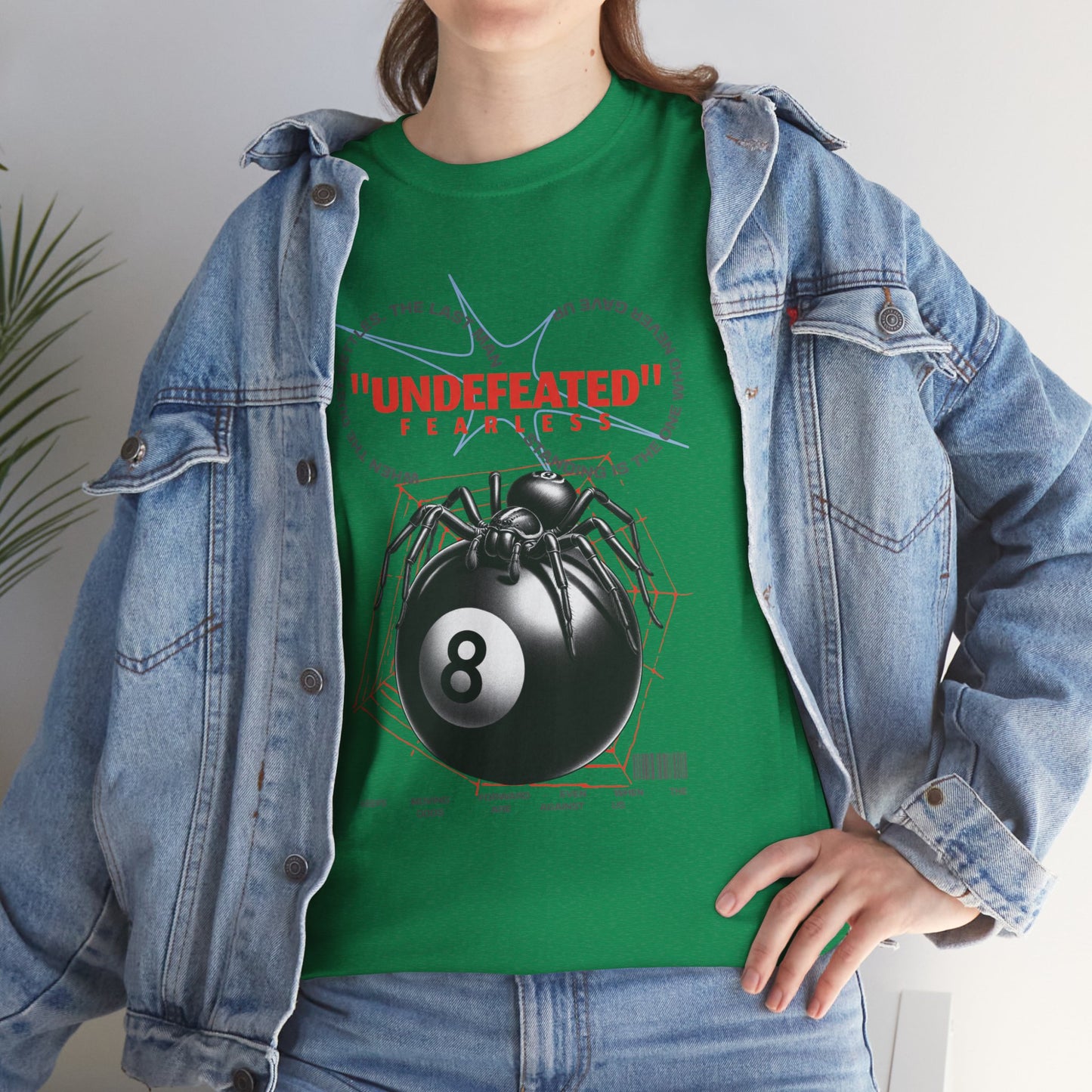 Undefeated Spider 8-Ball Unisex Heavy Cotton Tee