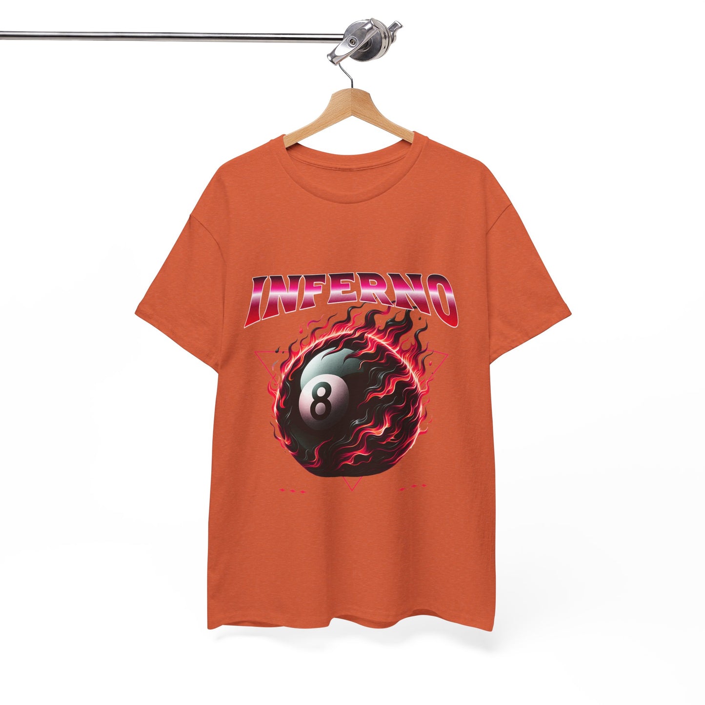 Inferno 8-Ball Design Unisex Heavy Cotton Tee