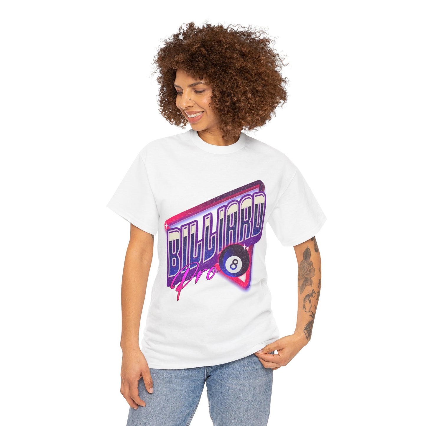 Billiard Pro 8-Ball Unisex Heavy Cotton Tee