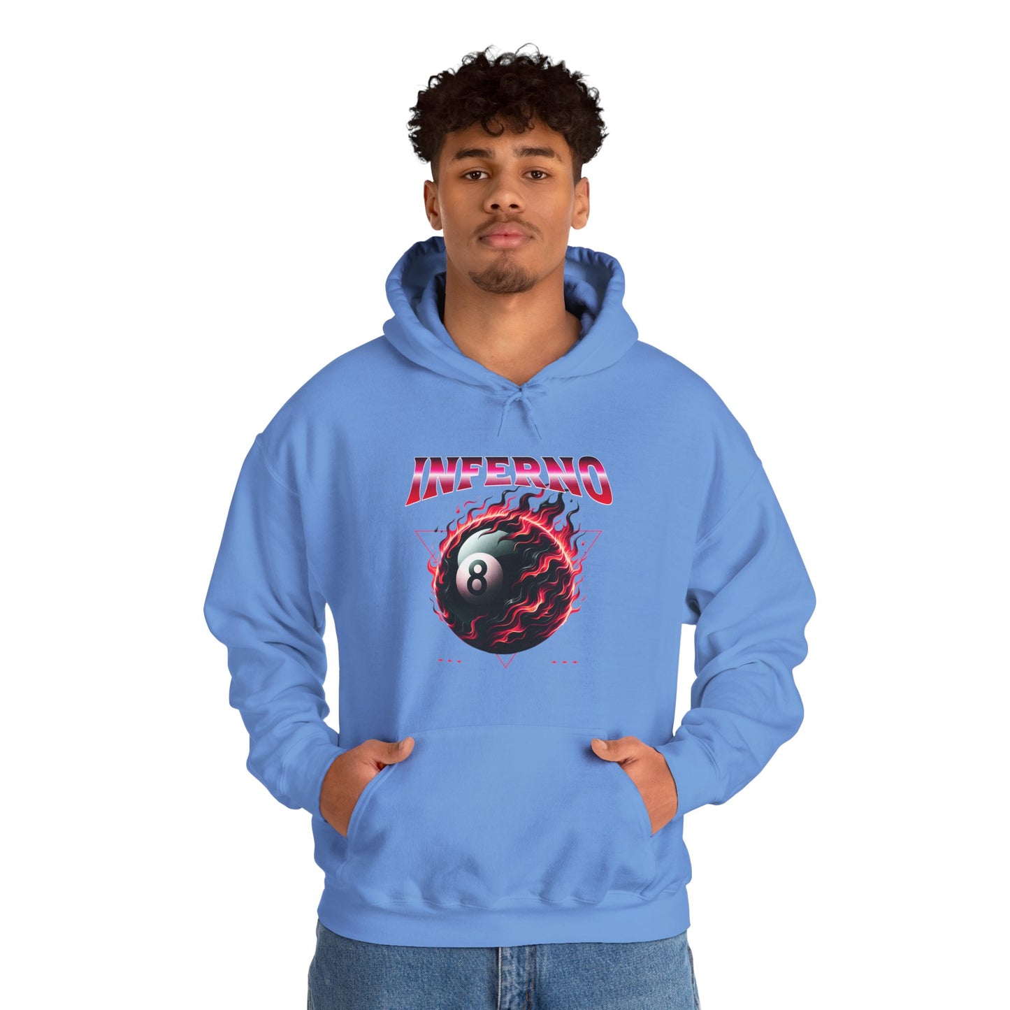 Inferno Eight Ball Unisex Hoodie - Cozy Streetwear Sweatshirt
