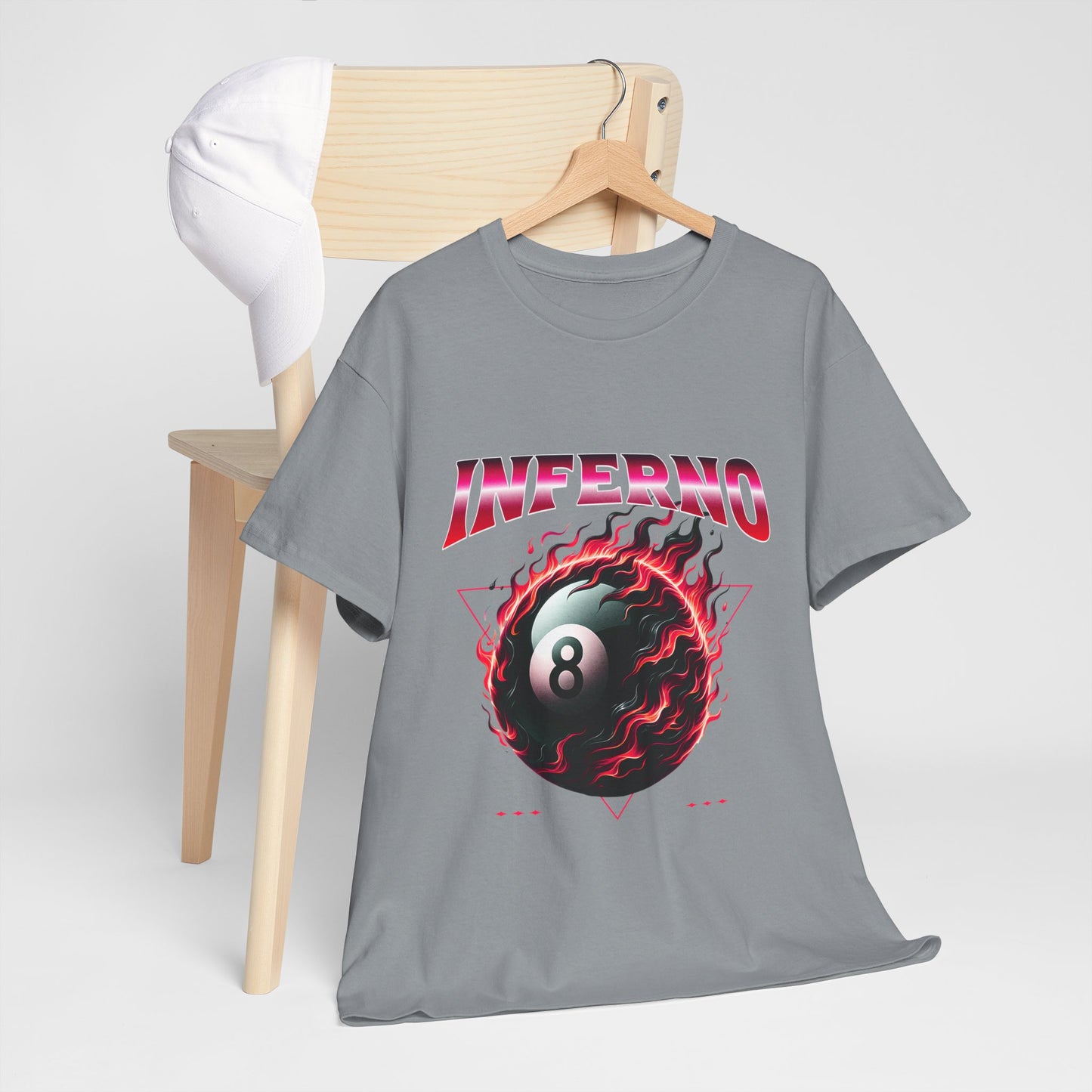 Inferno 8-Ball Design Unisex Heavy Cotton Tee