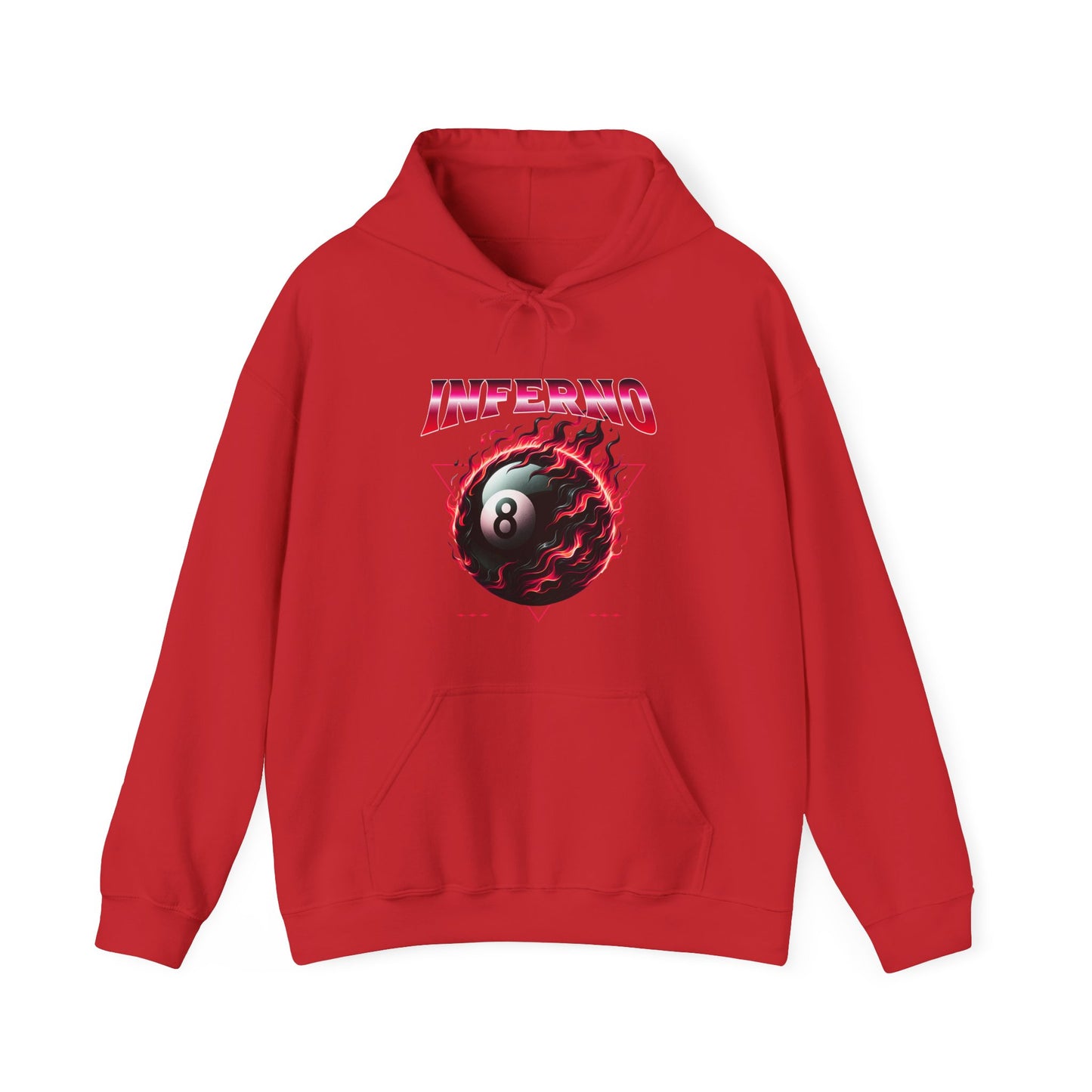 Inferno Eight Ball Unisex Hoodie - Cozy Streetwear Sweatshirt