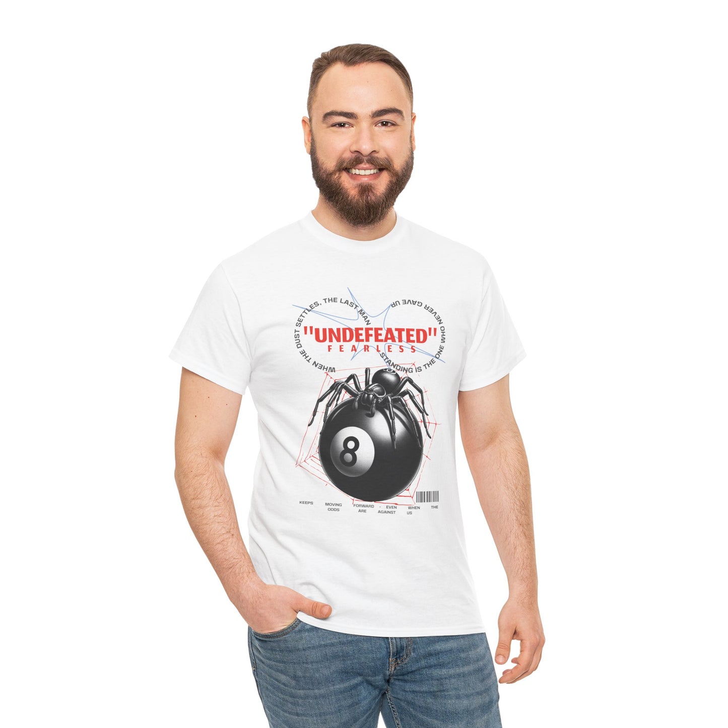 Undefeated Spider 8-Ball Unisex Heavy Cotton Tee