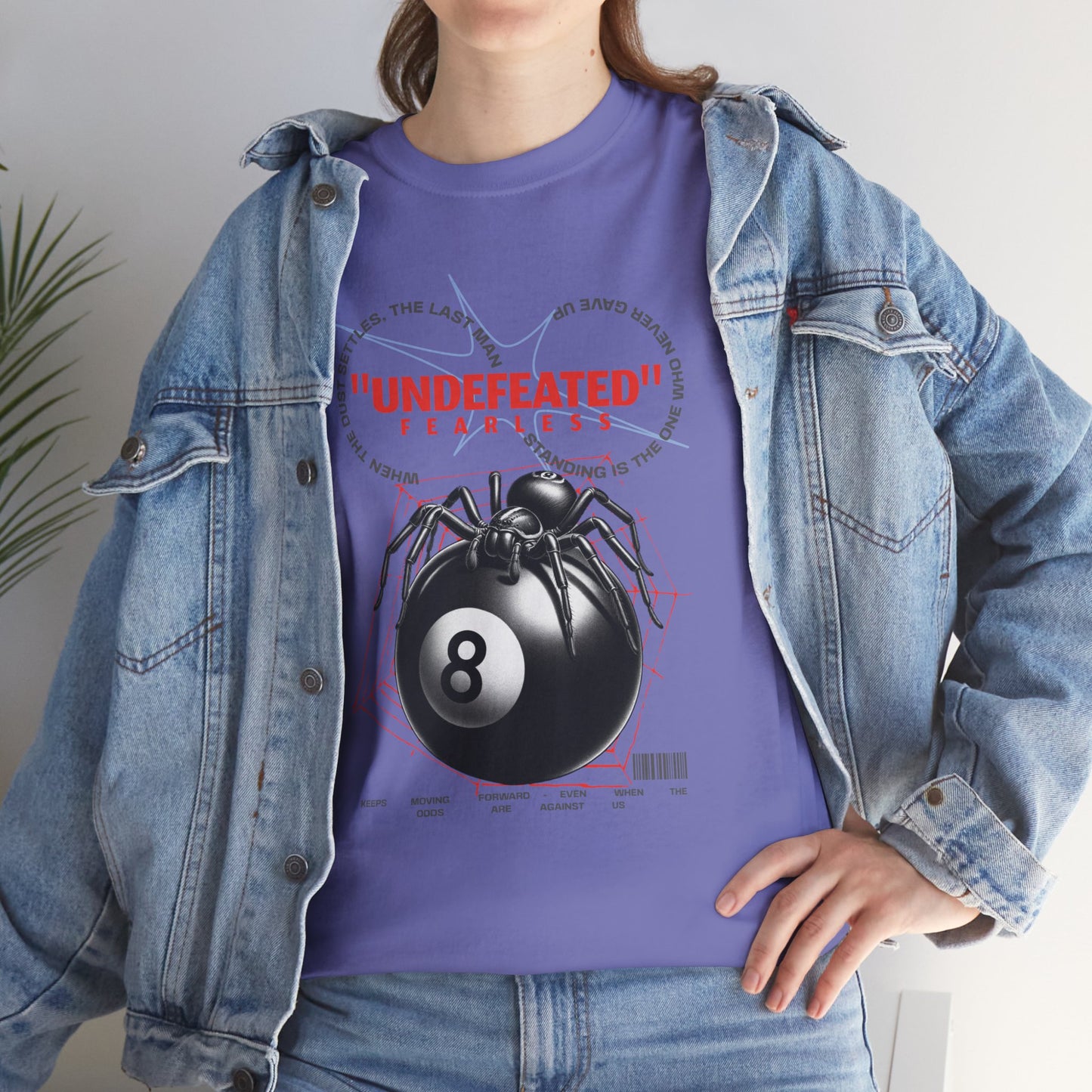 Undefeated Spider 8-Ball Unisex Heavy Cotton Tee