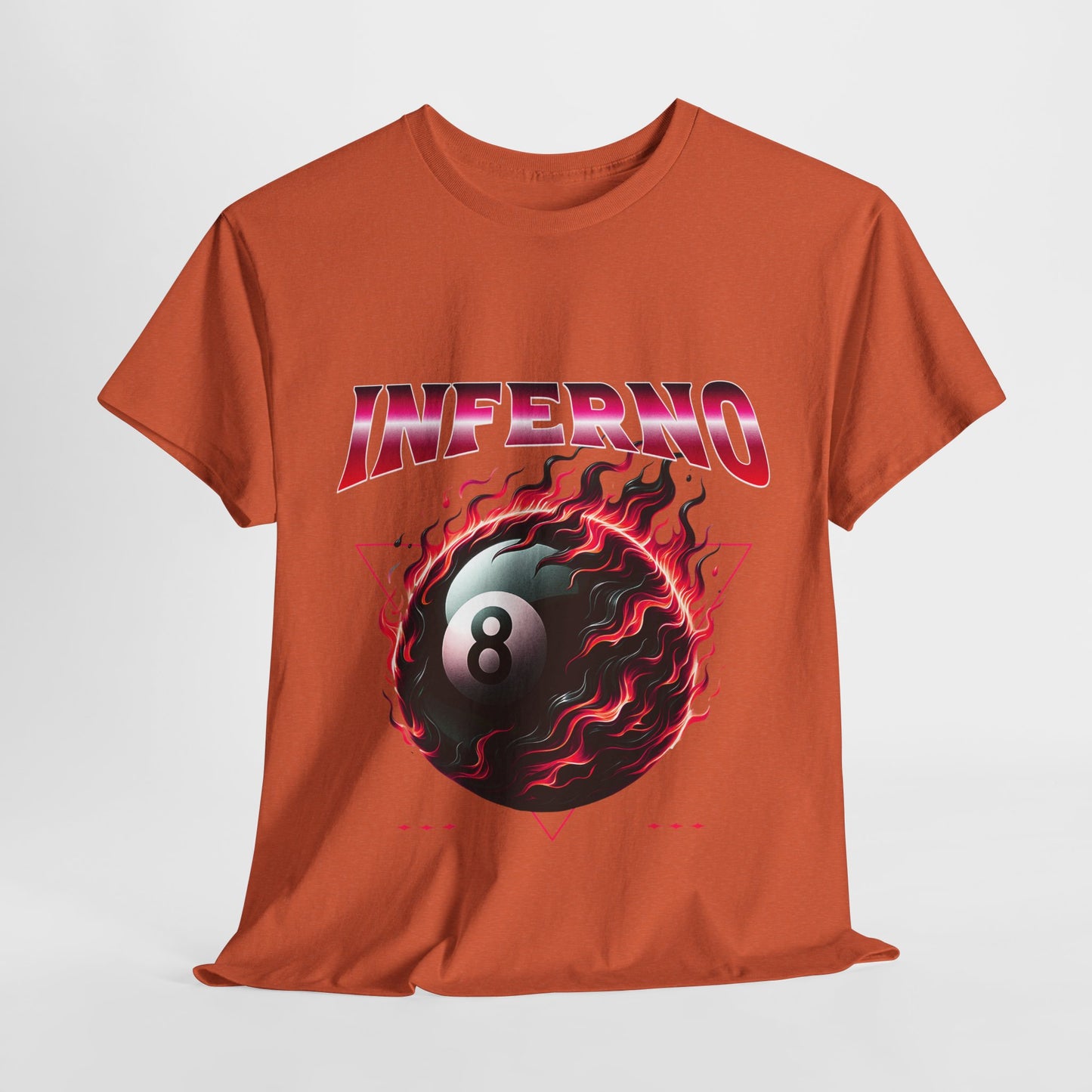 Inferno 8-Ball Design Unisex Heavy Cotton Tee
