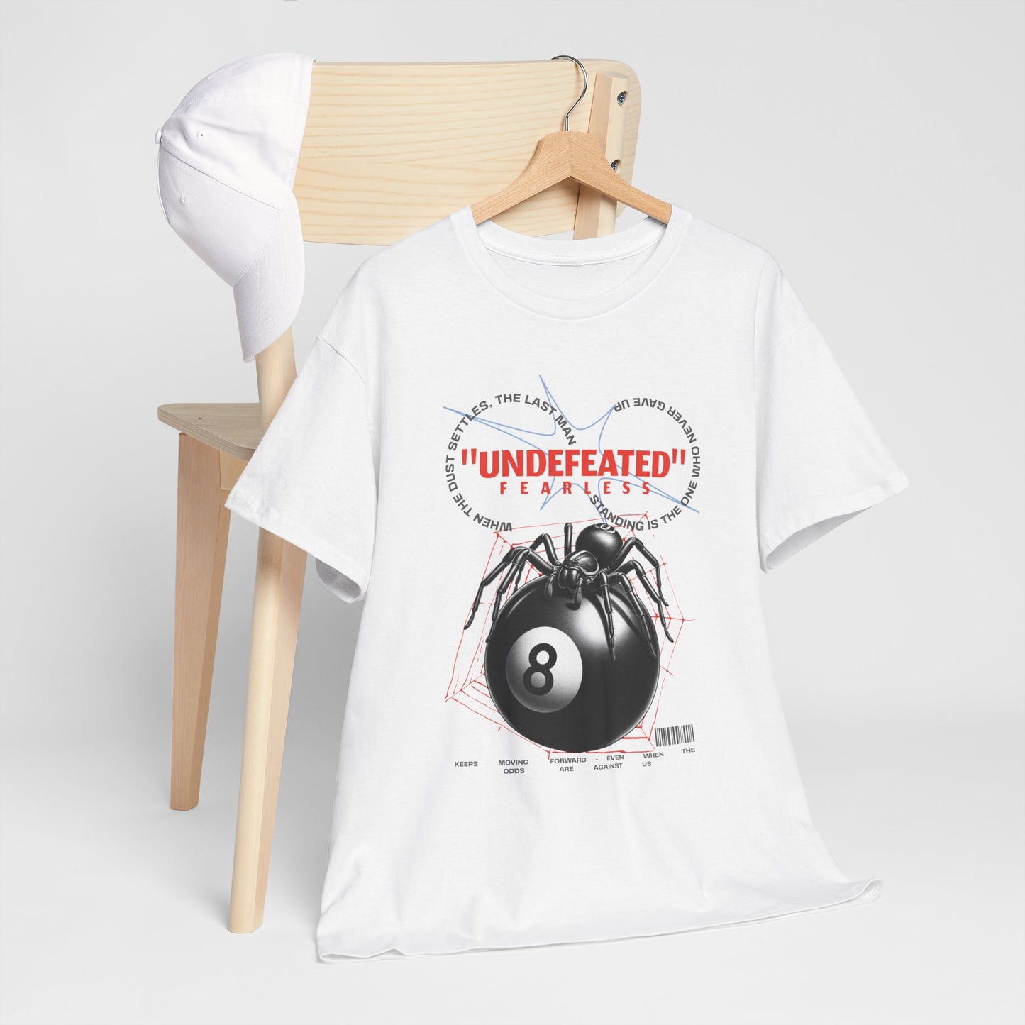 Undefeated Spider 8-Ball Unisex Heavy Cotton Tee