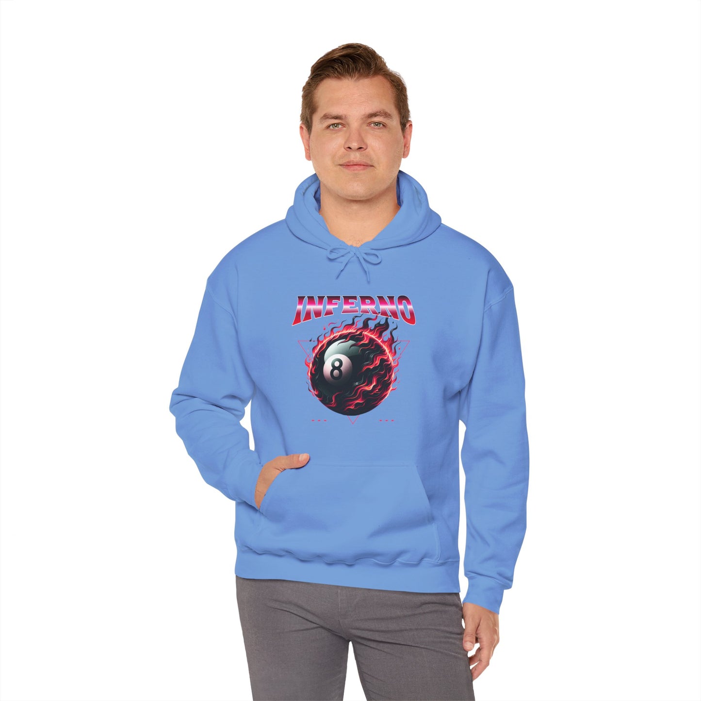 Inferno Eight Ball Unisex Hoodie - Cozy Streetwear Sweatshirt