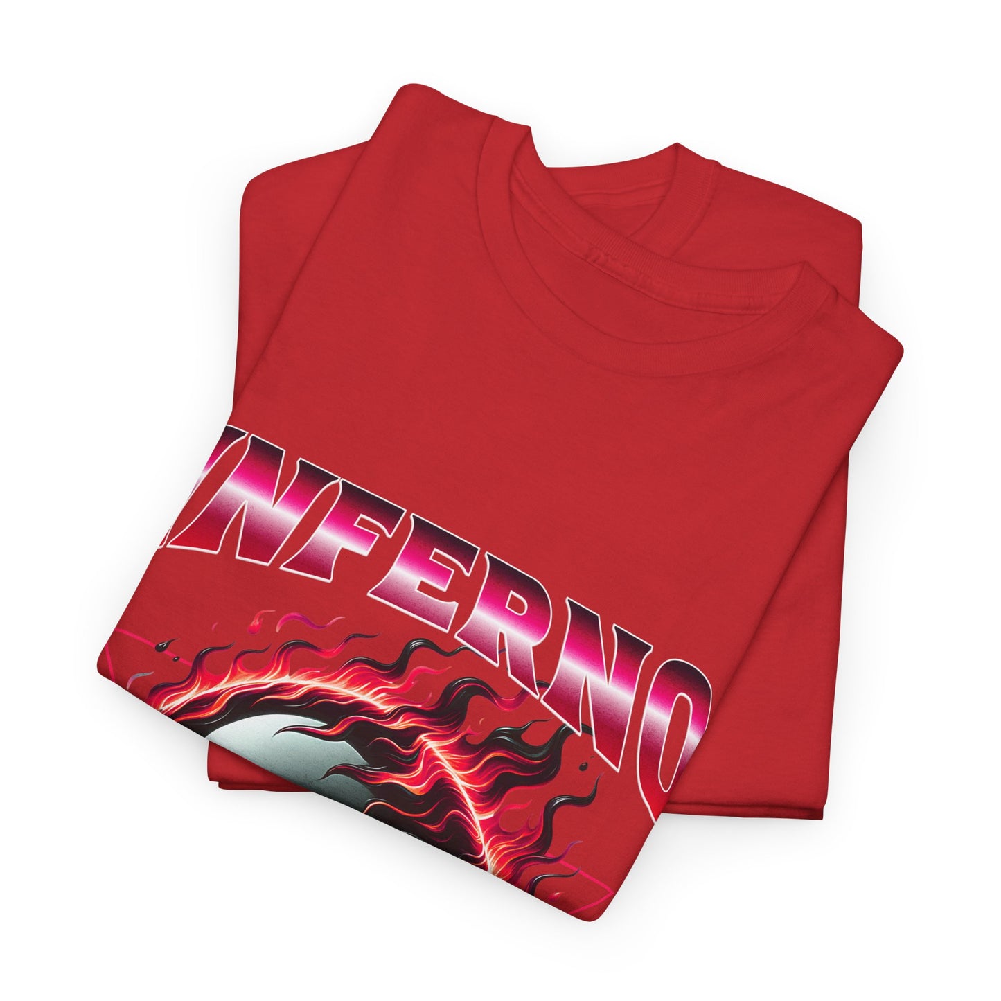 Inferno 8-Ball Design Unisex Heavy Cotton Tee