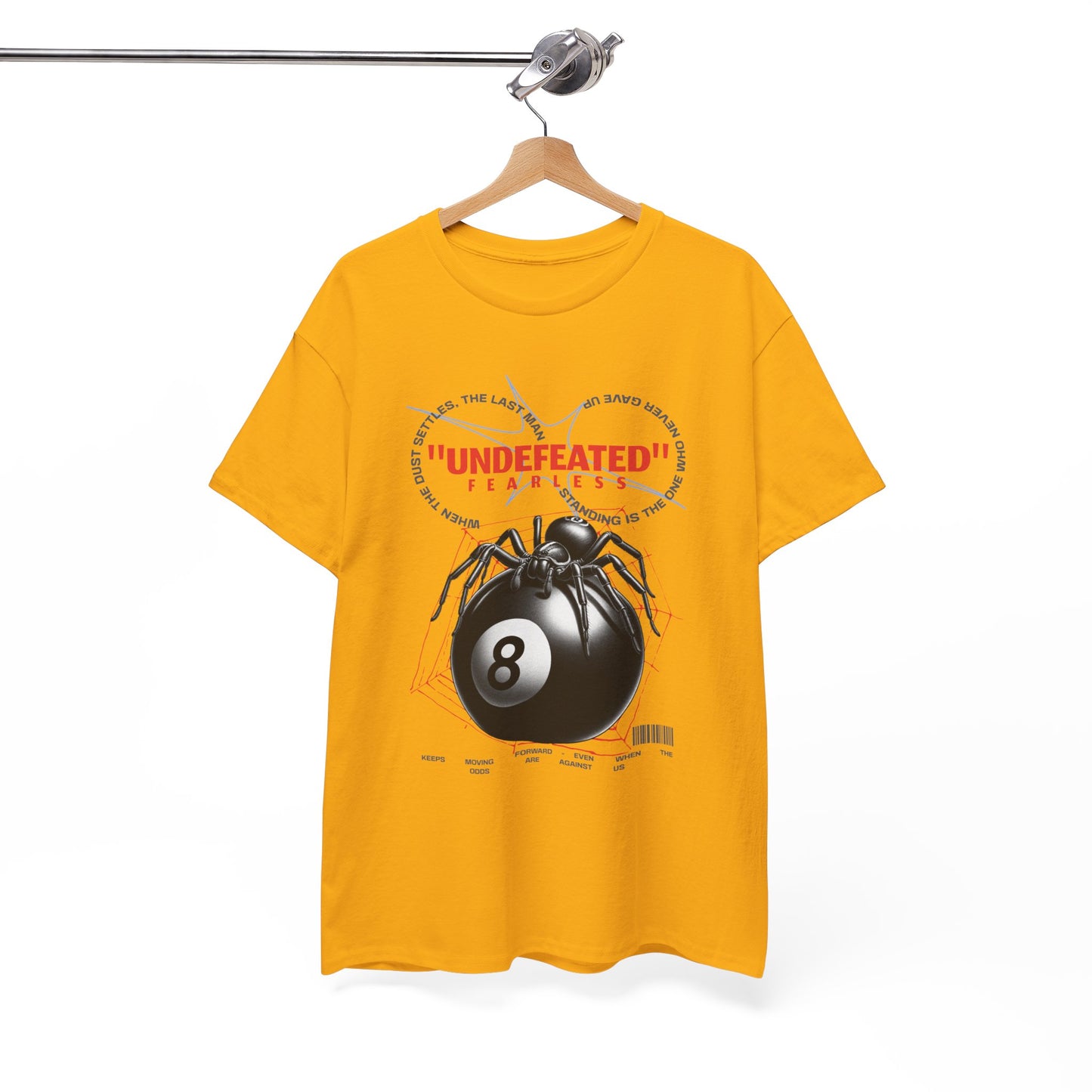 Undefeated Spider 8-Ball Unisex Heavy Cotton Tee