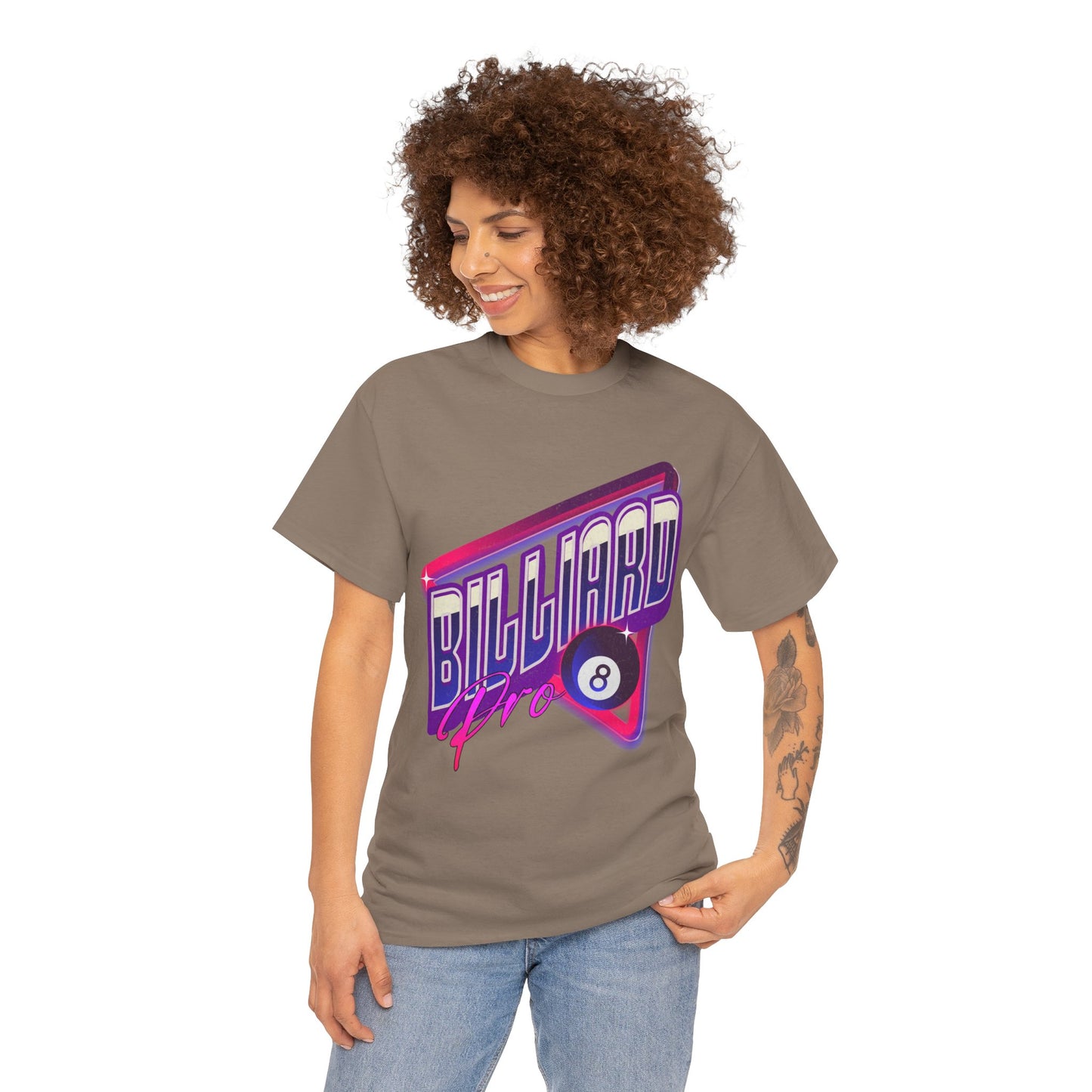 Billiard Pro 8-Ball Unisex Heavy Cotton Tee