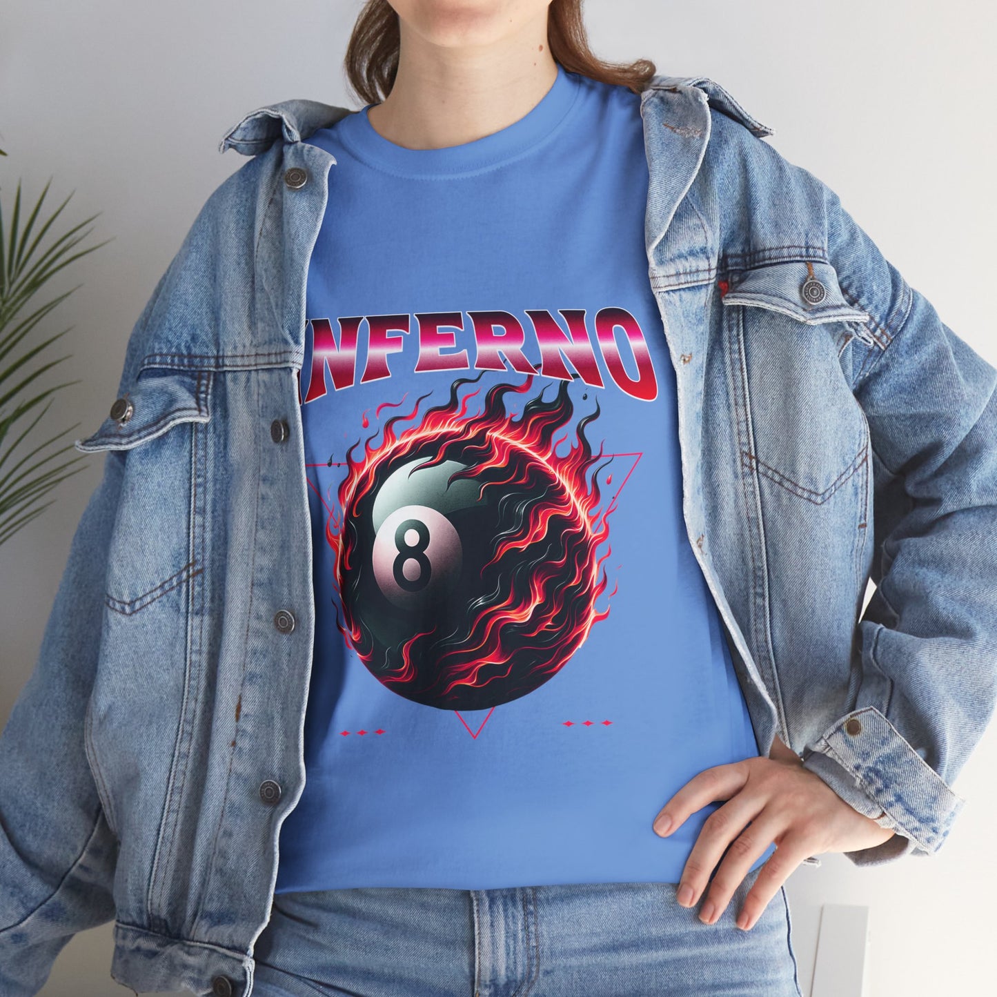 Inferno 8-Ball Design Unisex Heavy Cotton Tee