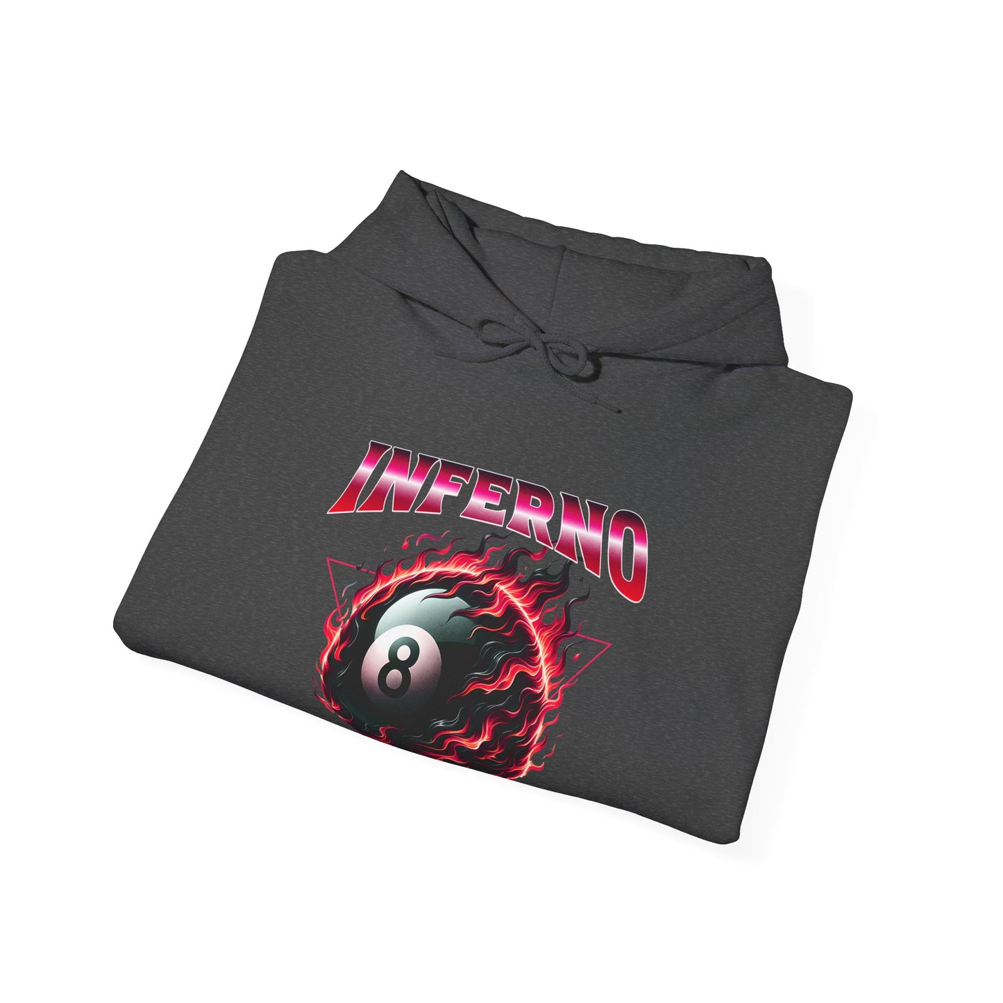 Inferno Eight Ball Unisex Hoodie - Cozy Streetwear Sweatshirt