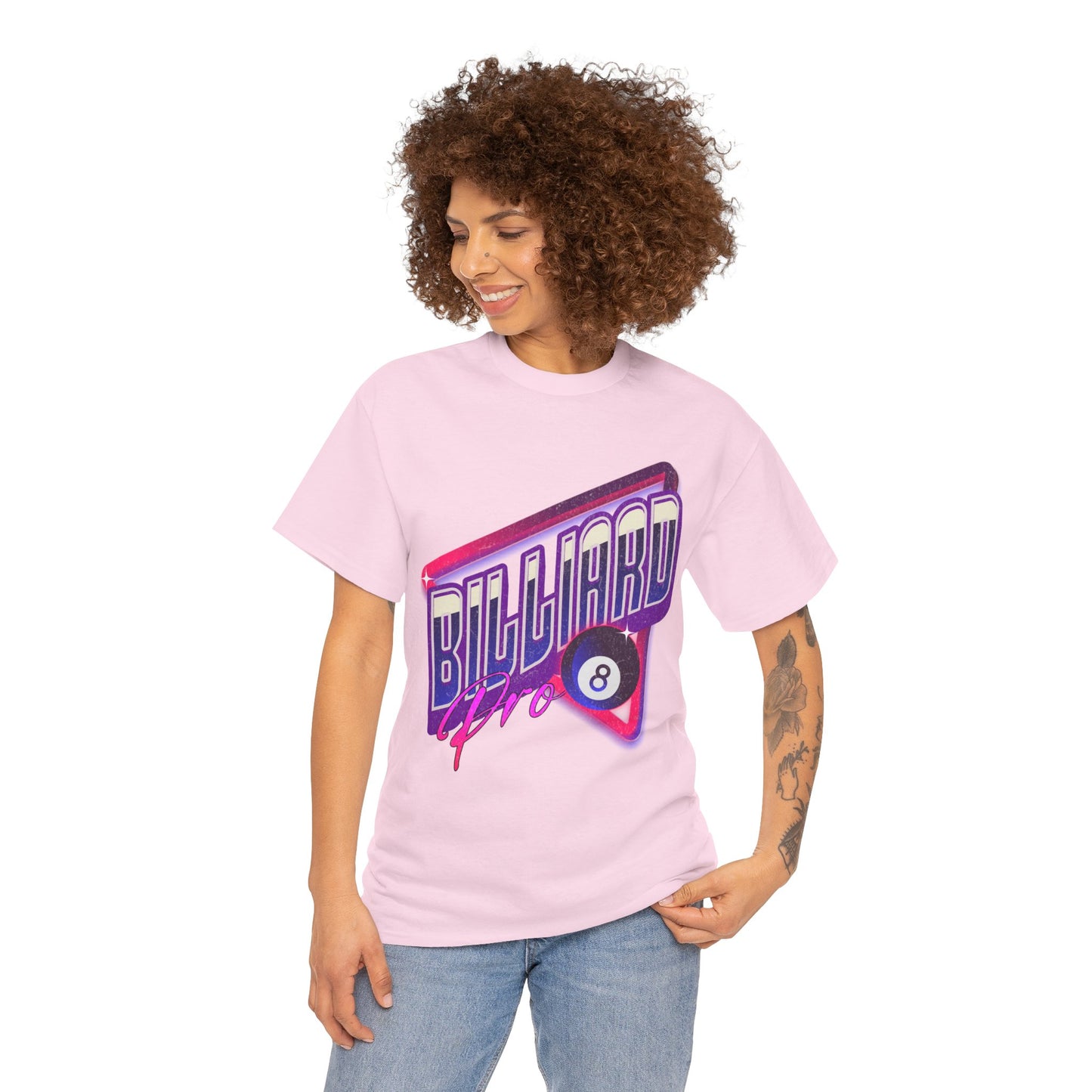 Billiard Pro 8-Ball Unisex Heavy Cotton Tee
