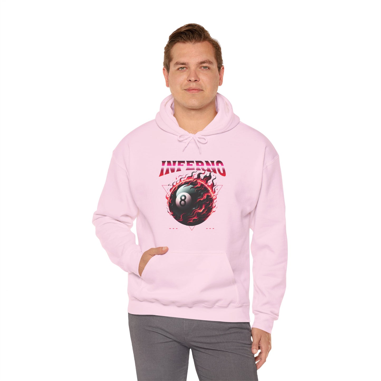 Inferno Eight Ball Unisex Hoodie - Cozy Streetwear Sweatshirt