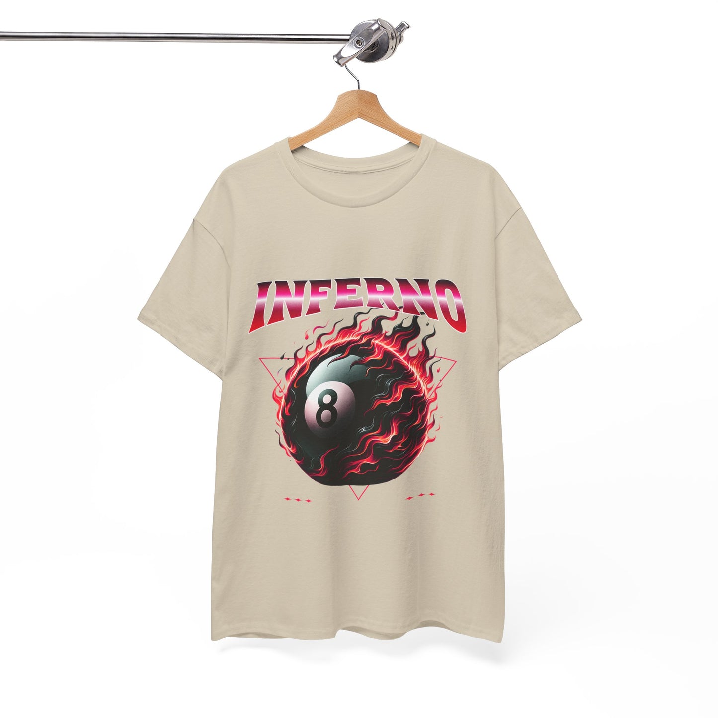 Inferno 8-Ball Design Unisex Heavy Cotton Tee