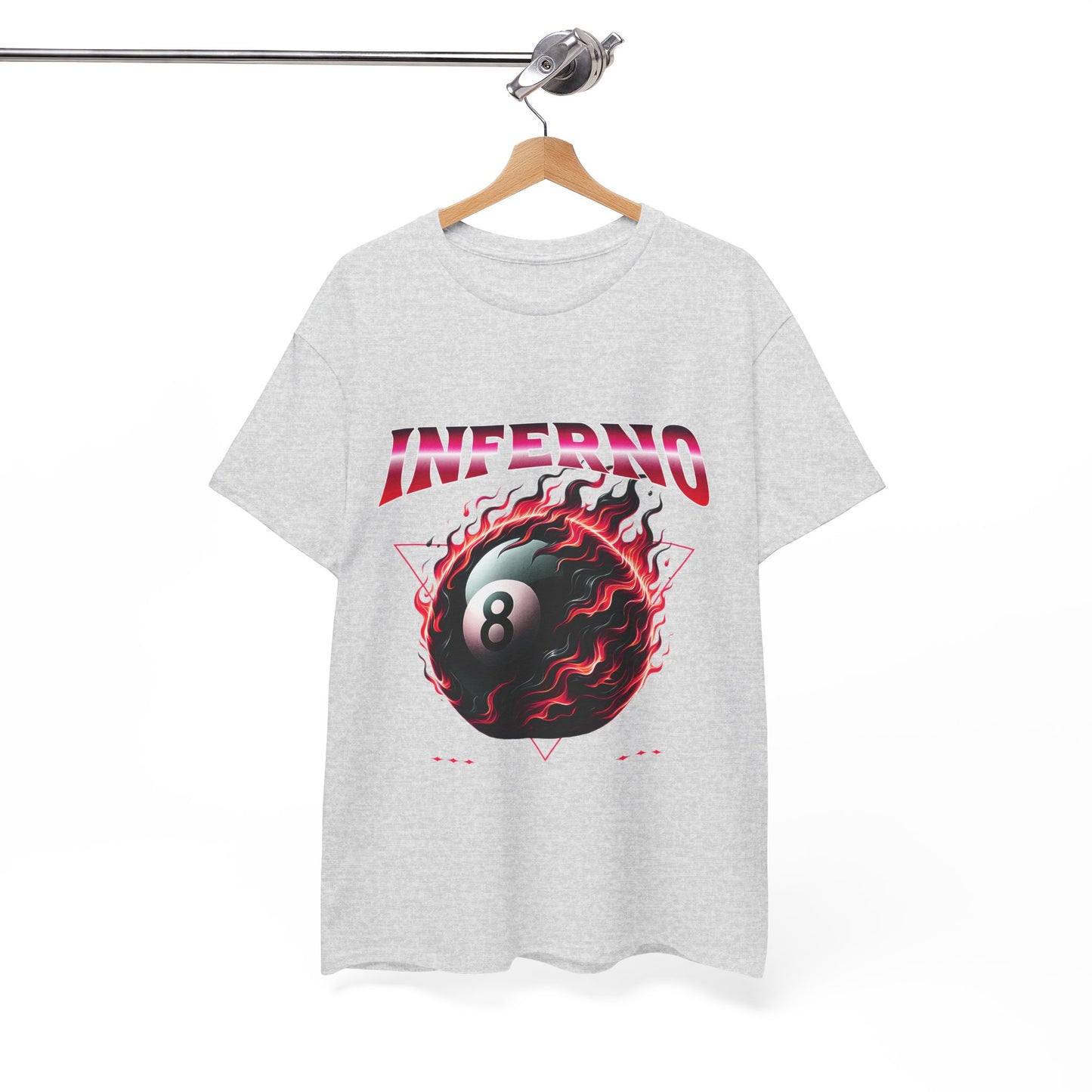 Inferno 8-Ball Design Unisex Heavy Cotton Tee
