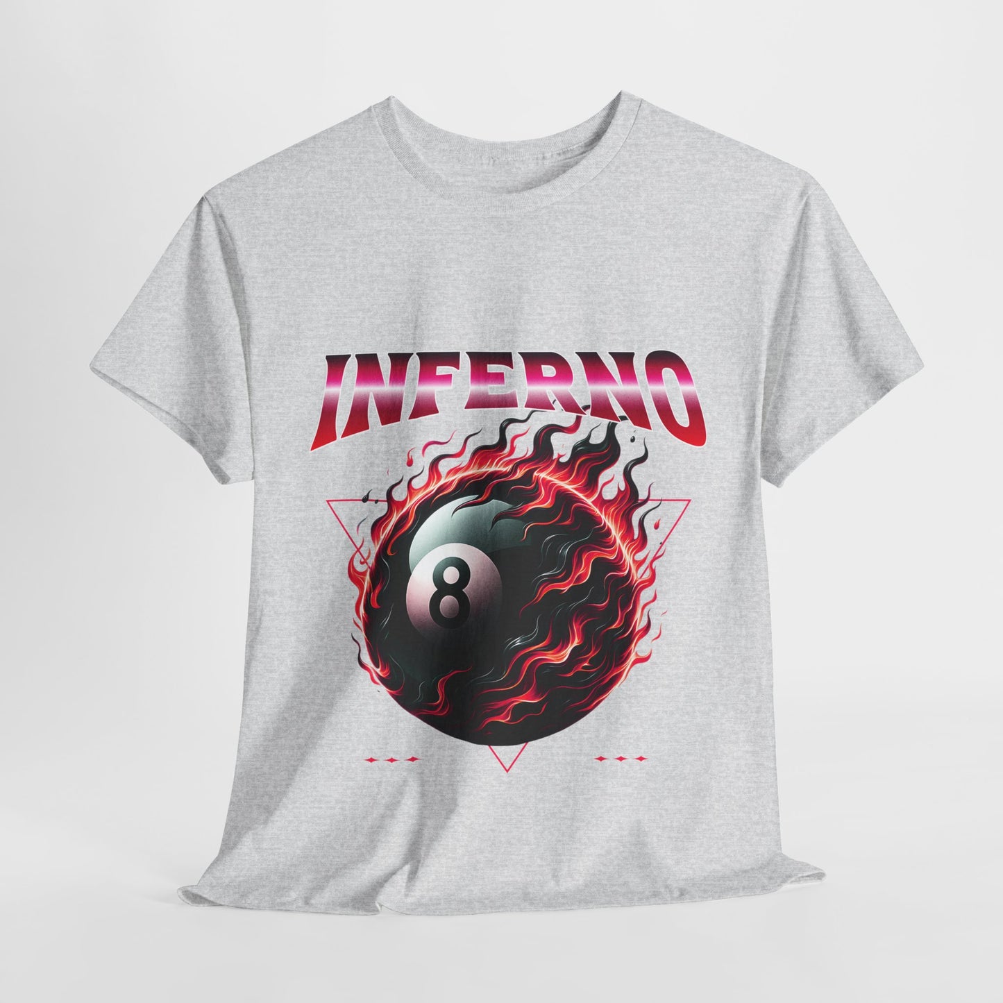 Inferno 8-Ball Design Unisex Heavy Cotton Tee