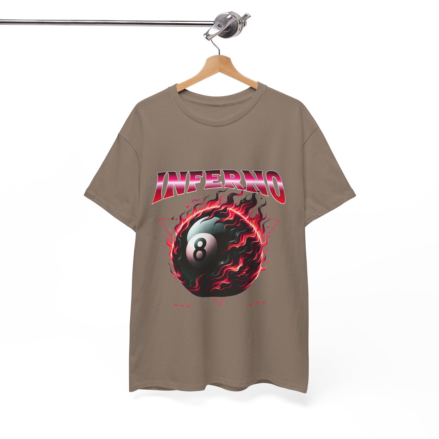 Inferno 8-Ball Design Unisex Heavy Cotton Tee