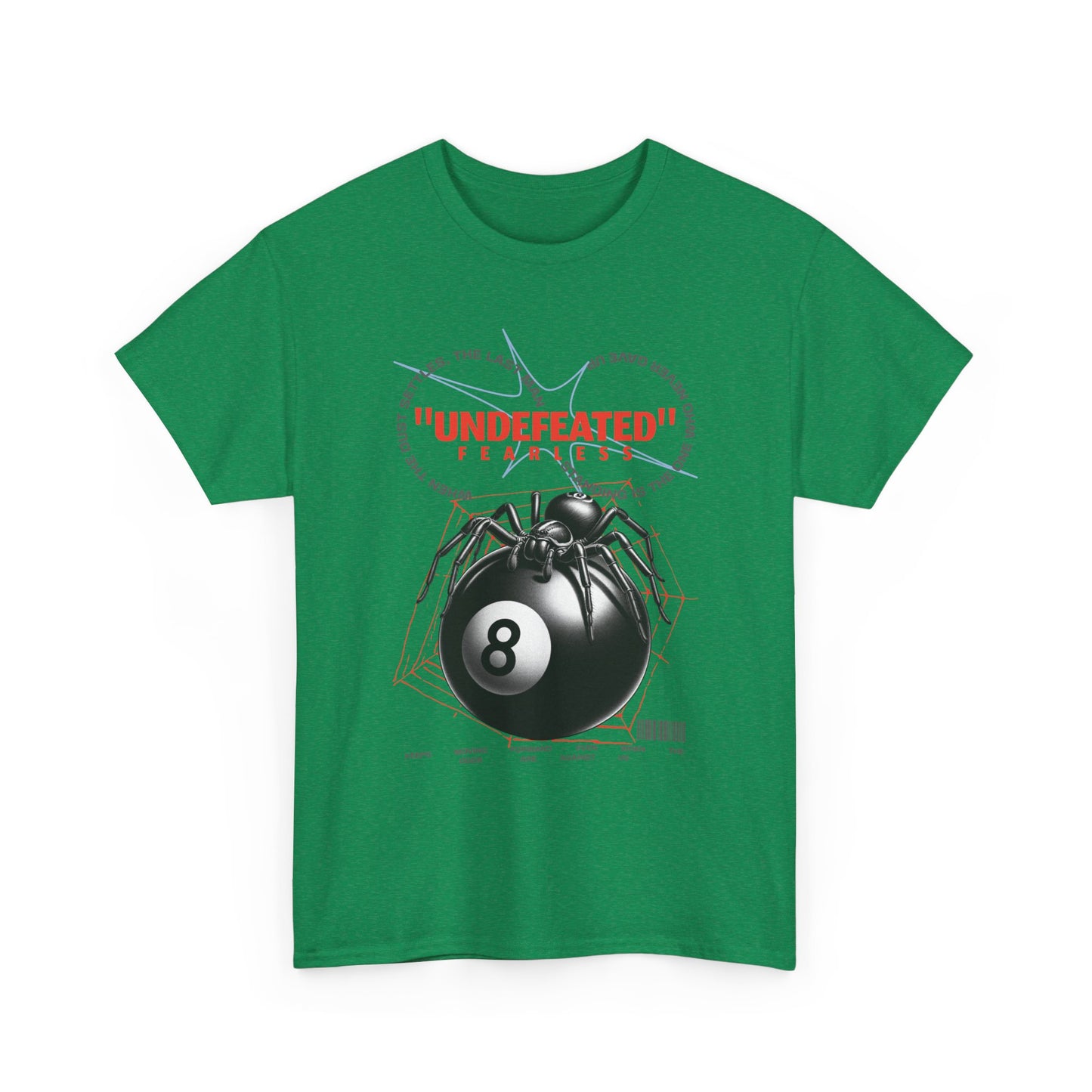 Undefeated Spider 8-Ball Unisex Heavy Cotton Tee