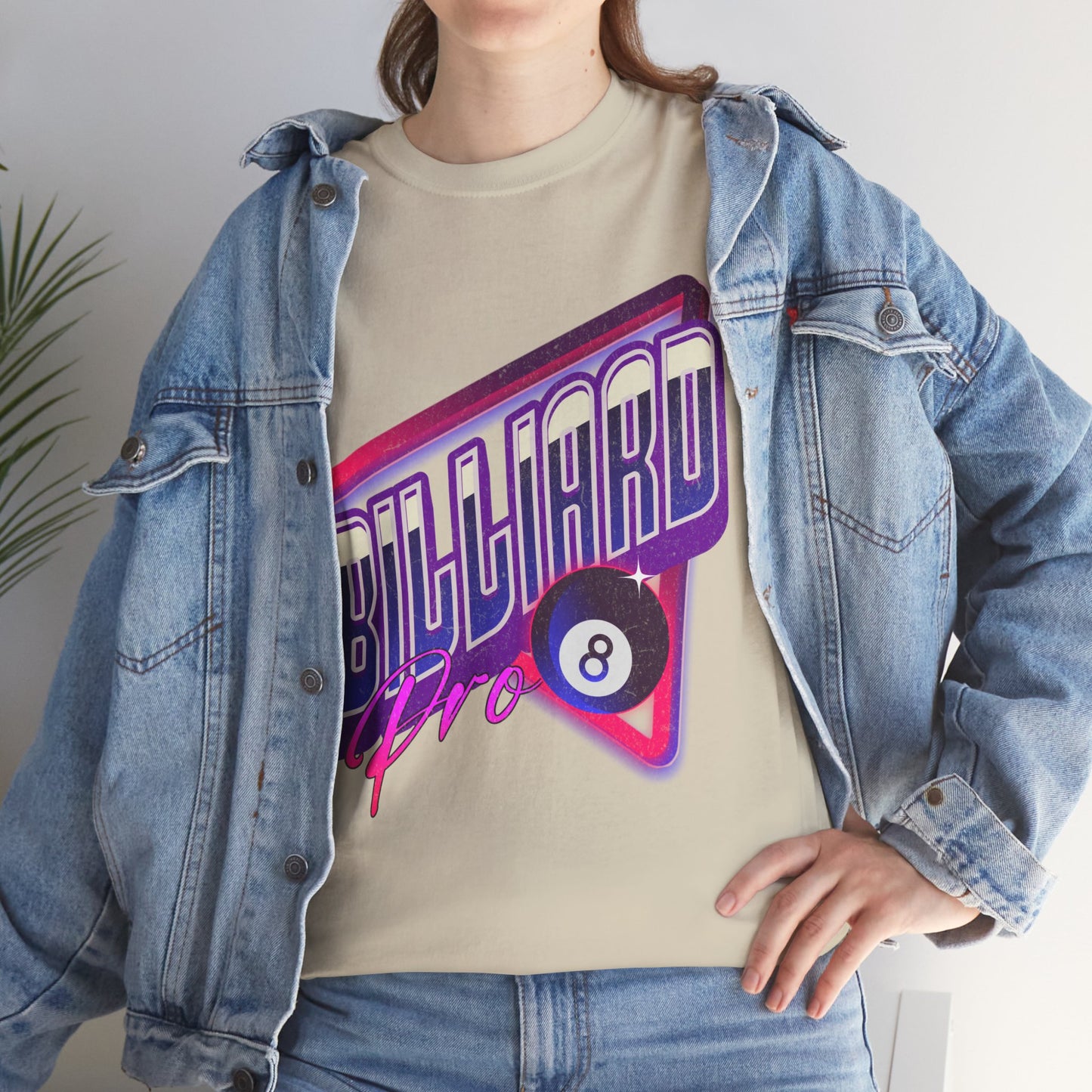 Billiard Pro 8-Ball Unisex Heavy Cotton Tee