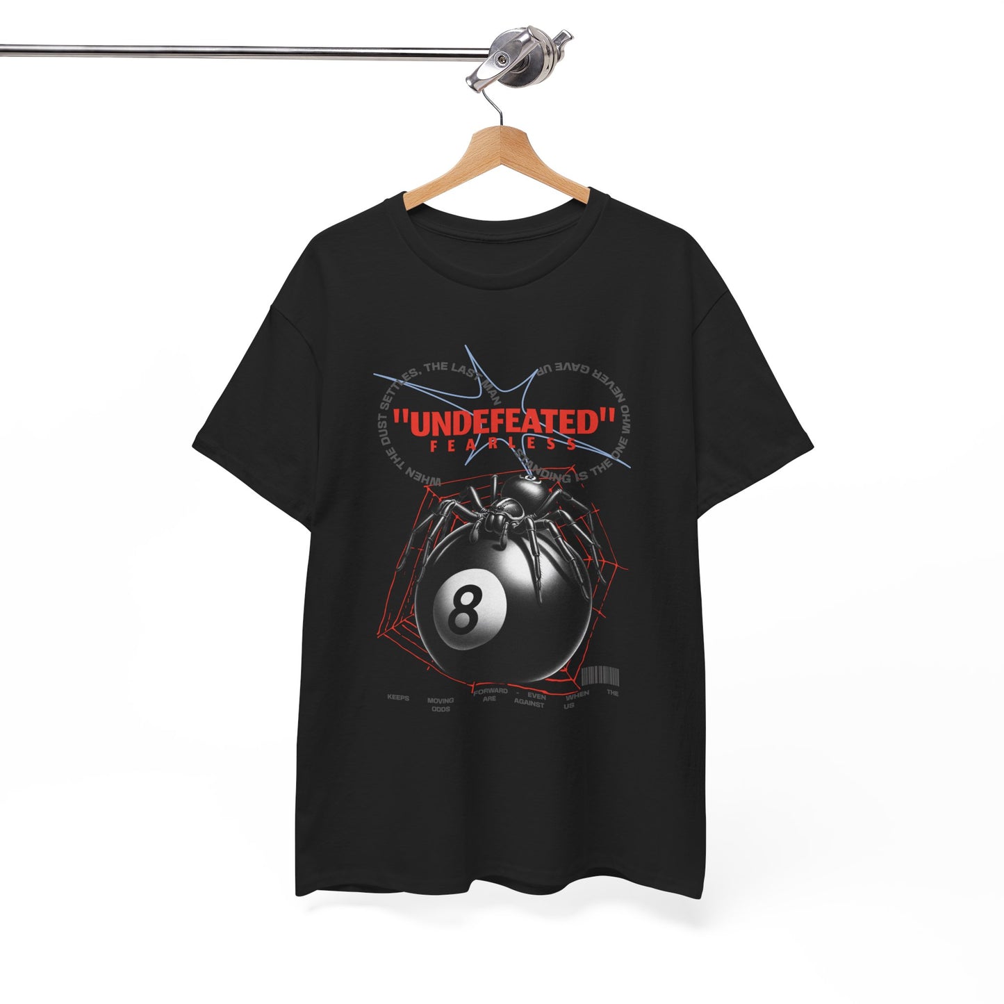 Undefeated Spider 8-Ball Unisex Heavy Cotton Tee