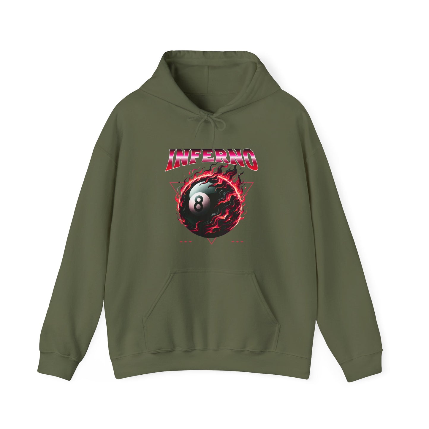Inferno Eight Ball Unisex Hoodie - Cozy Streetwear Sweatshirt