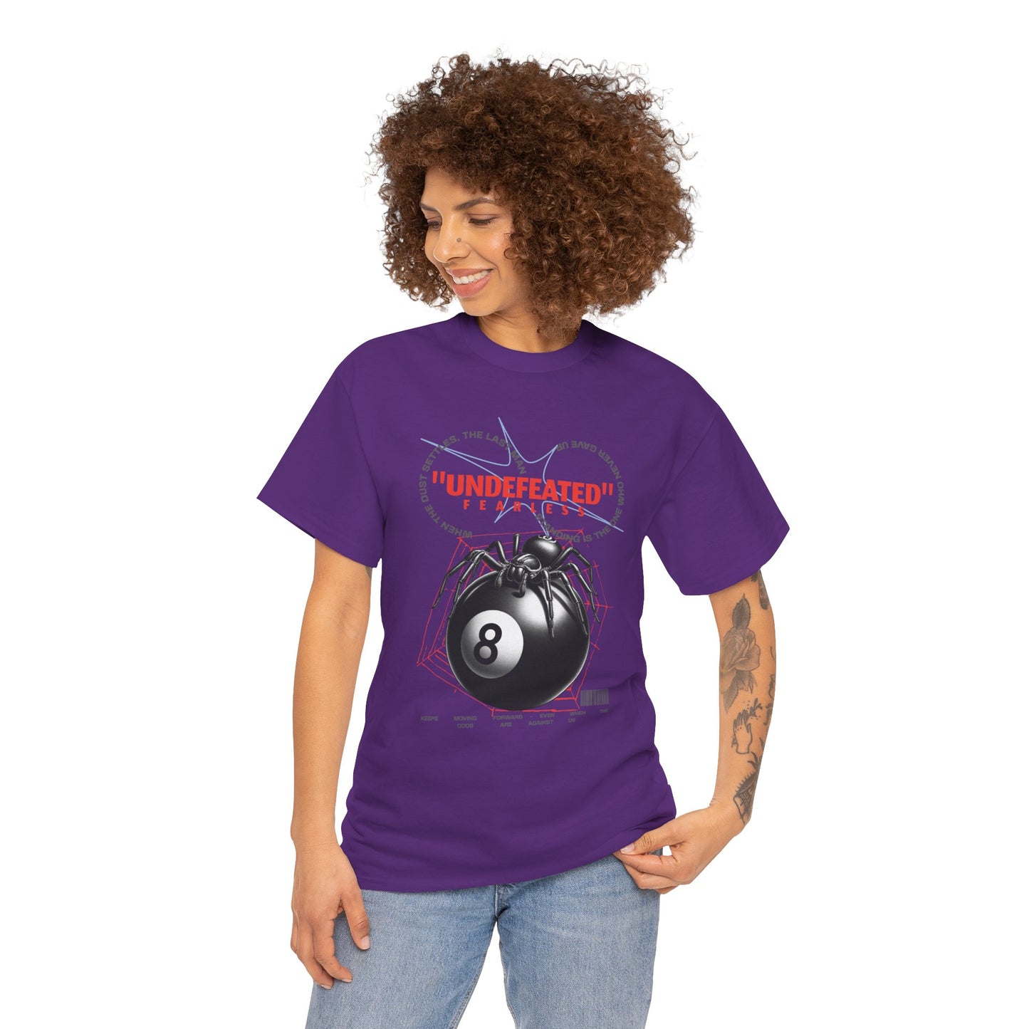 Undefeated Spider 8-Ball Unisex Heavy Cotton Tee