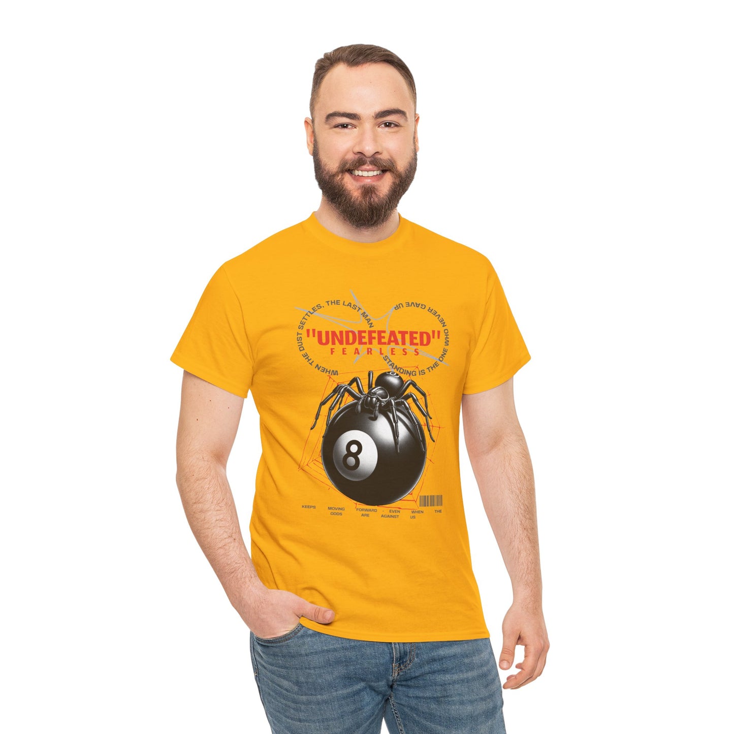 Undefeated Spider 8-Ball Unisex Heavy Cotton Tee