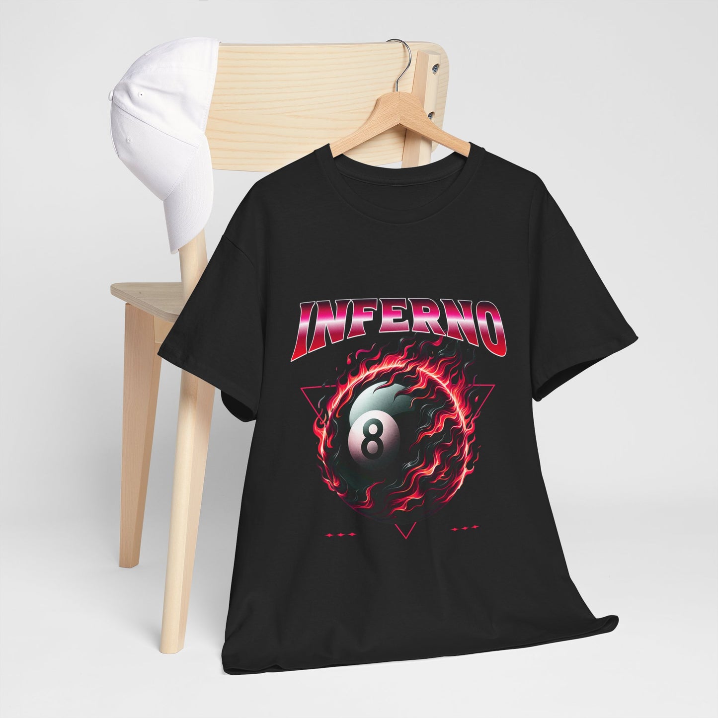 Inferno 8-Ball Design Unisex Heavy Cotton Tee