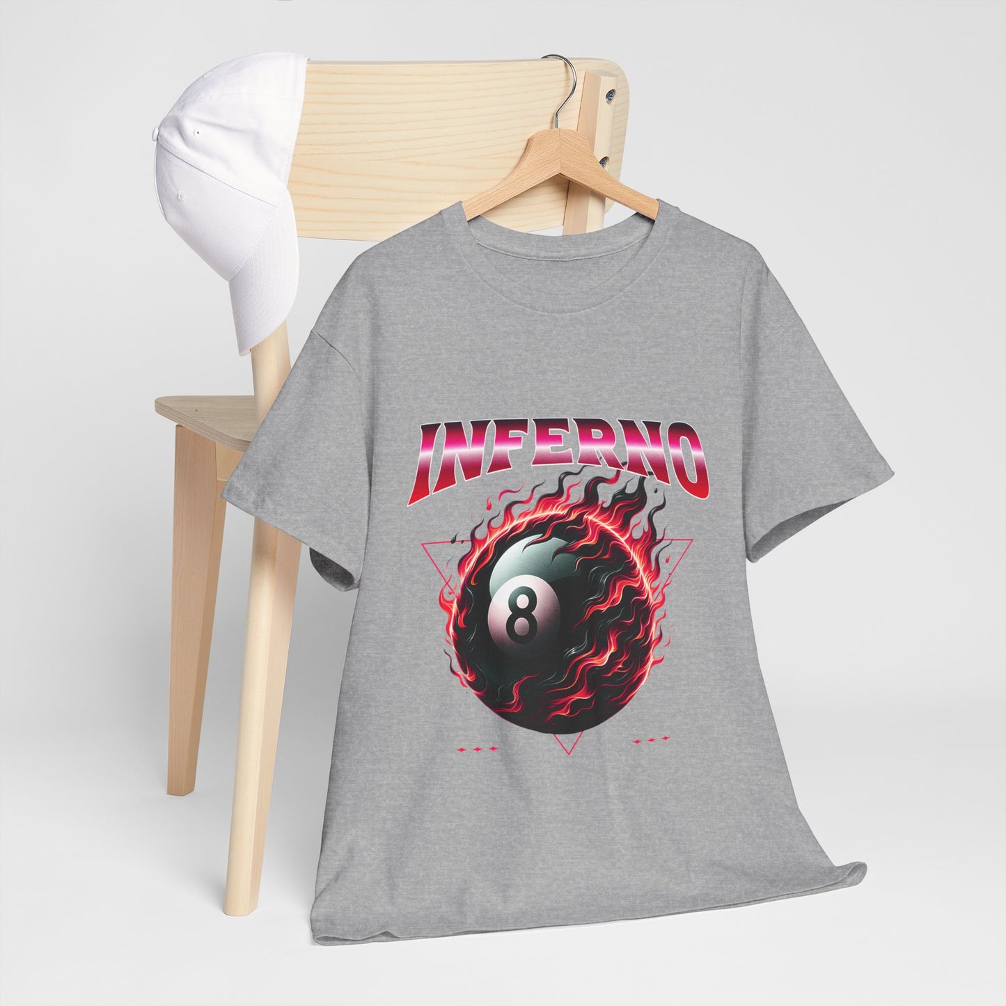 Inferno 8-Ball Design Unisex Heavy Cotton Tee
