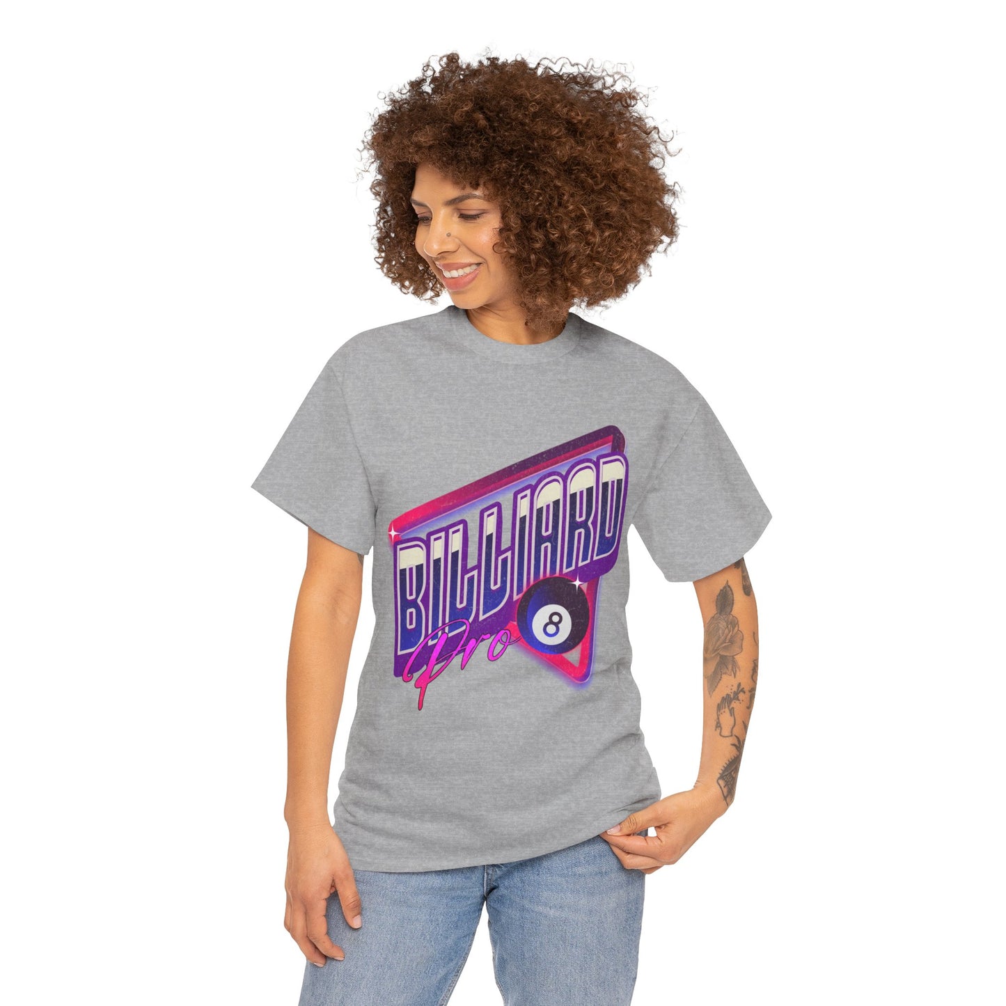 Billiard Pro 8-Ball Unisex Heavy Cotton Tee