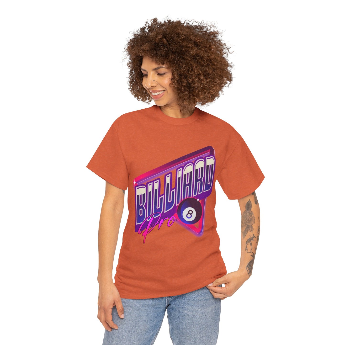 Billiard Pro 8-Ball Unisex Heavy Cotton Tee