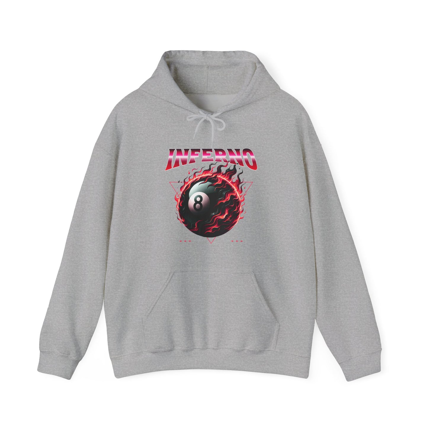 Inferno Eight Ball Unisex Hoodie - Cozy Streetwear Sweatshirt