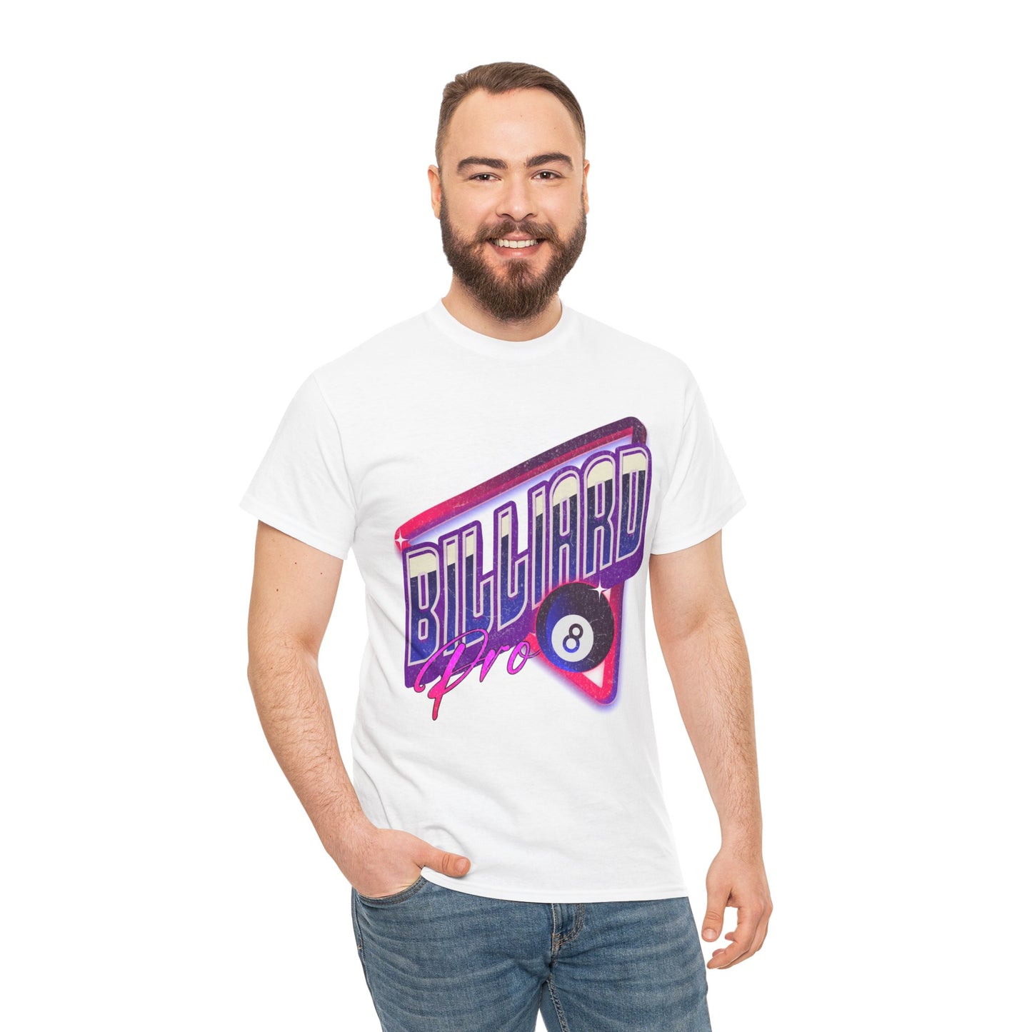 Billiard Pro 8-Ball Unisex Heavy Cotton Tee
