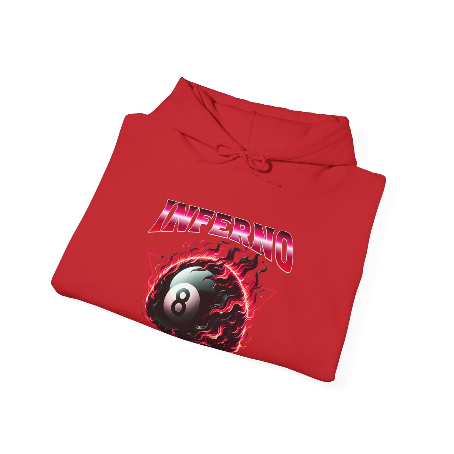 Inferno Eight Ball Unisex Hoodie - Cozy Streetwear Sweatshirt